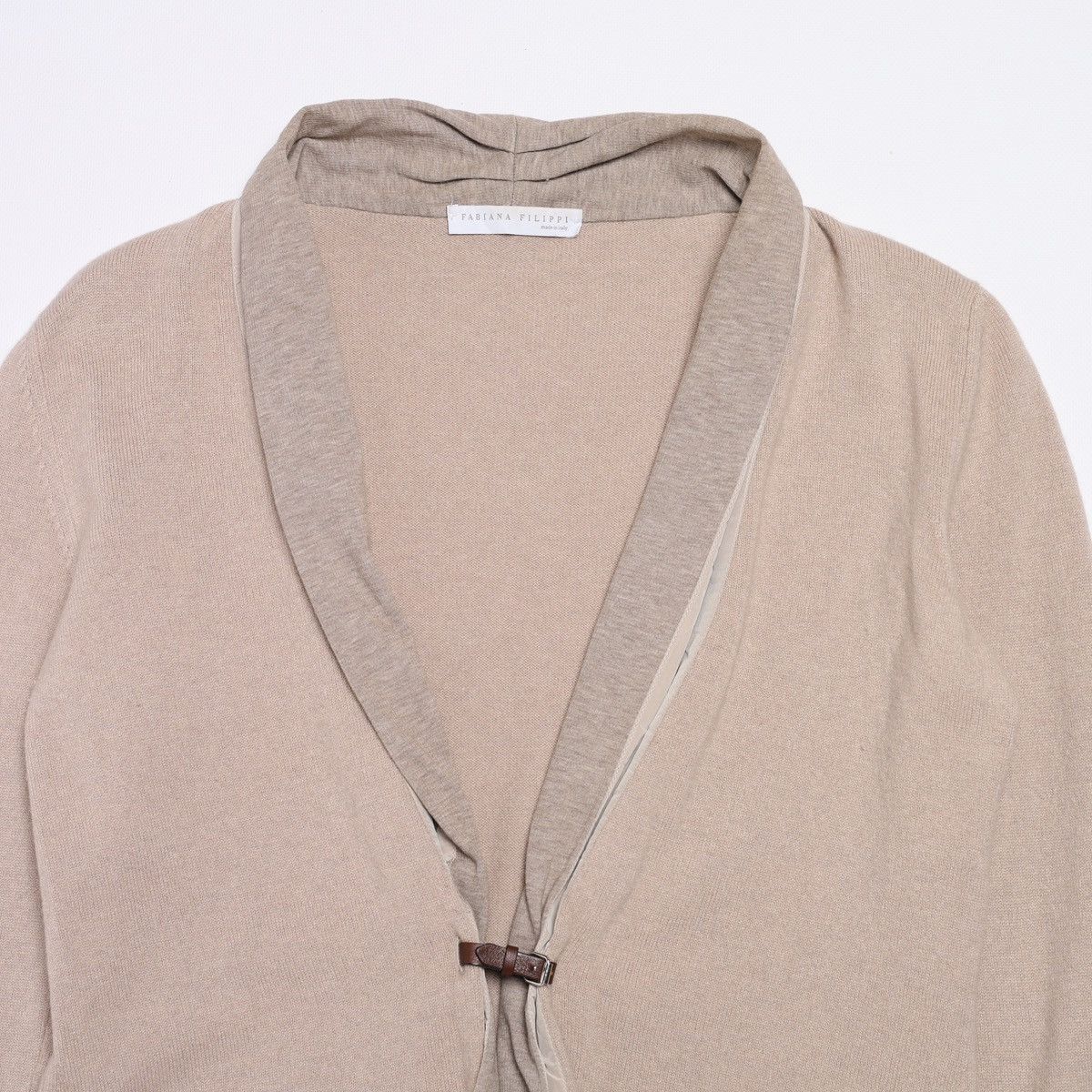 Fabiana Filippi Fabiana Filippi Light Cotton Cashmere Blend Open Cardigan Size L / US 10 / IT 46 - 5 Thumbnail
