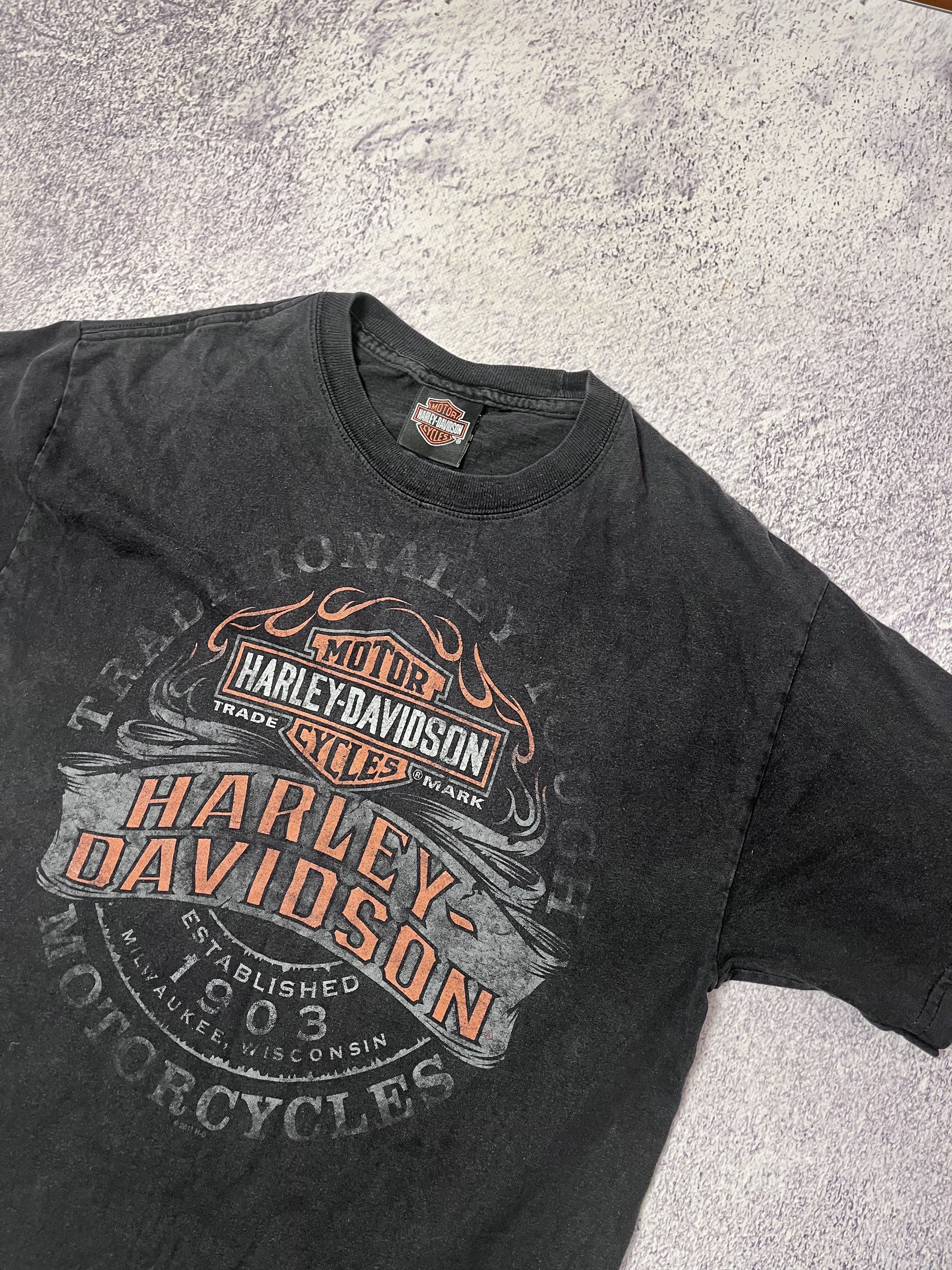 Harley Davidson × Vintage Vintage men’s T-shirt Harley-Davidson 2011 size M Size US M / EU 48-50 / 2 - 9 Thumbnail