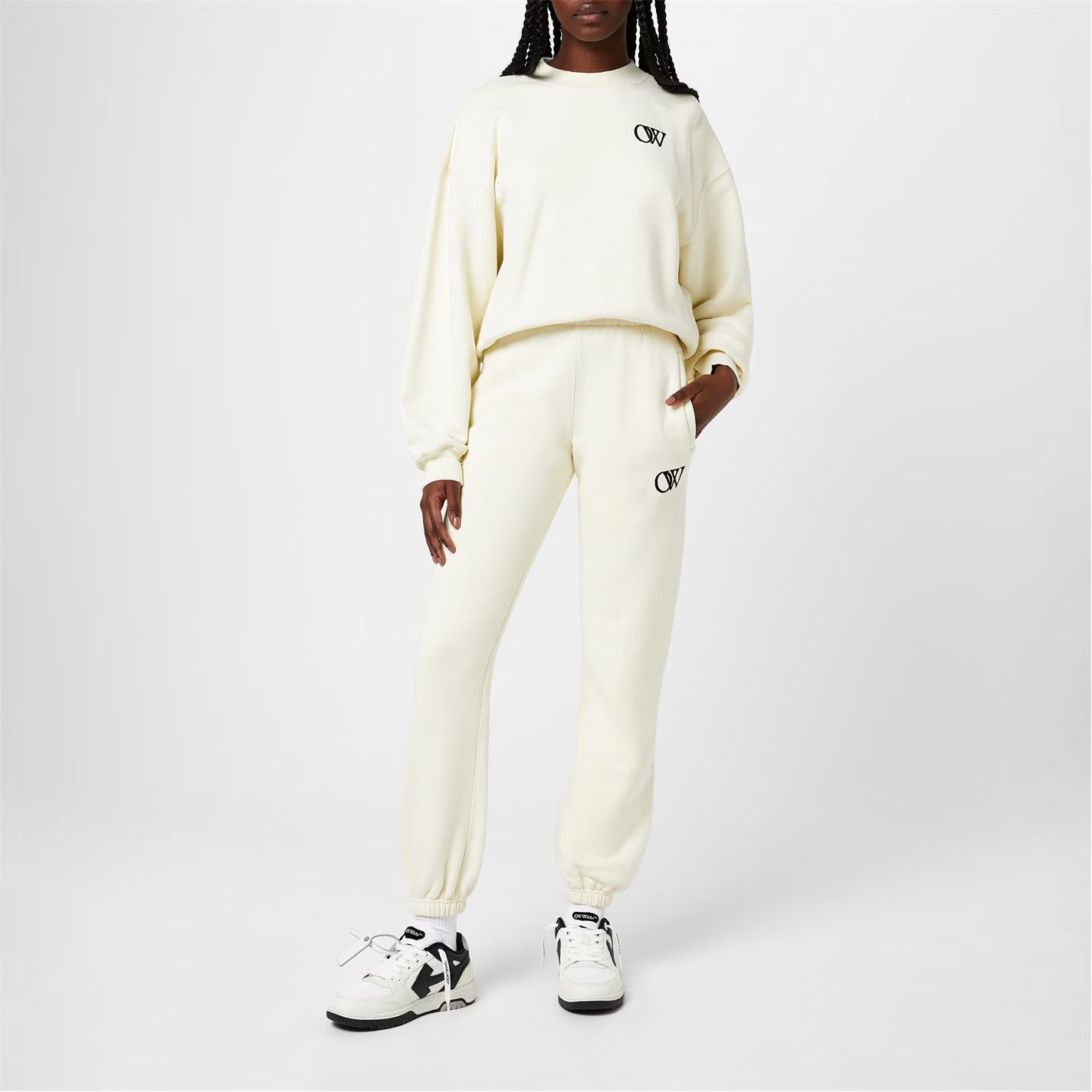 Off-White o1g2r1mq1224 Sweatpant in Off White Size 27" / US 4 / IT 40 - 5 Thumbnail