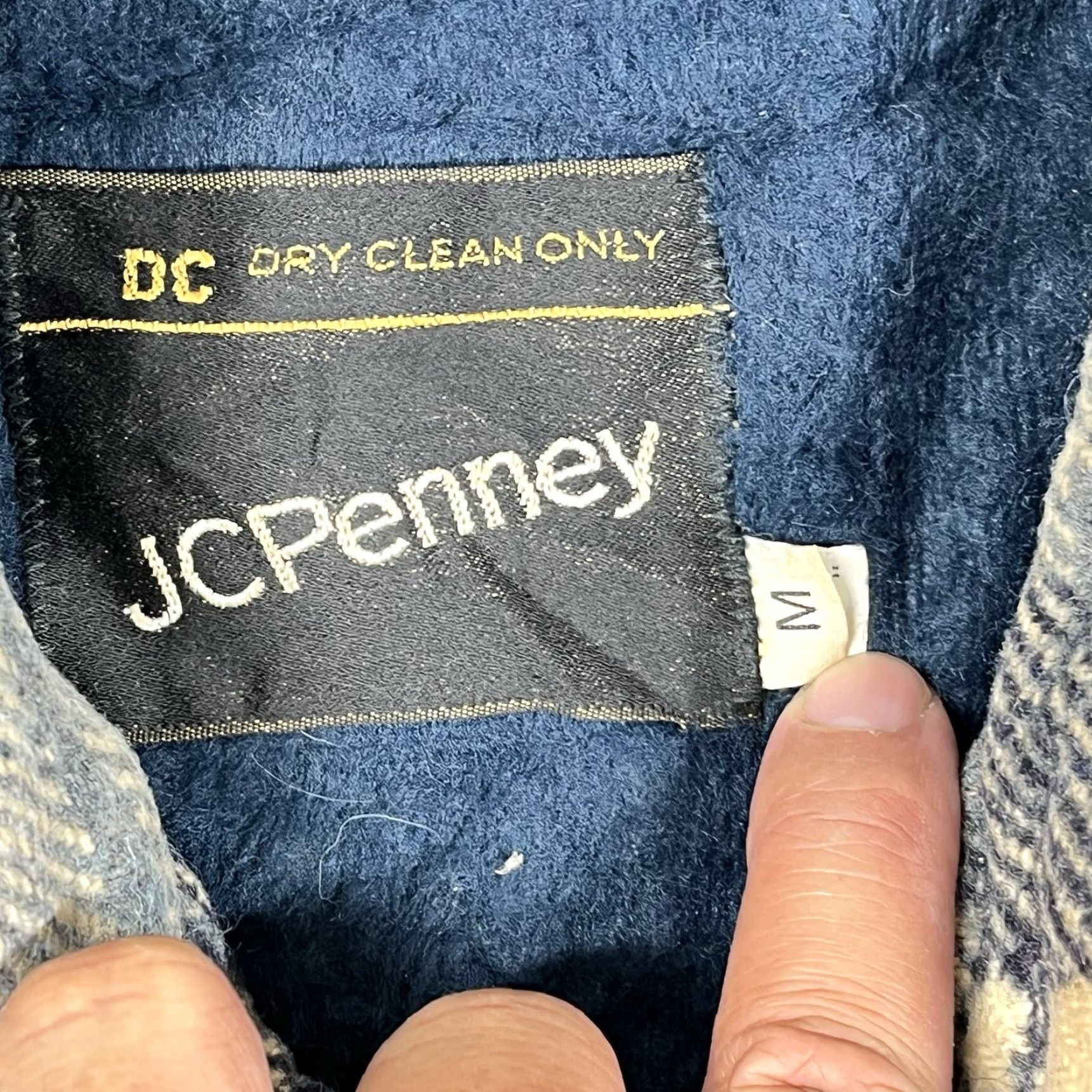 Vintage VINTAGE JC Penney Jacket Medium Blue Plaid Pockets Ranch Barn Chore Coat Outdoor Mens M Blue Plaid Jacket Size US M / EU 48-50 / 2 - 3 Thumbnail