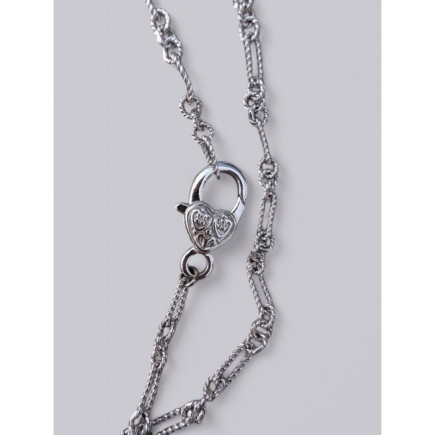 Unknown London NWOT Silver Locket Necklace with Black Gem Pendant Vintage Size ONE SIZE - 5 Thumbnail