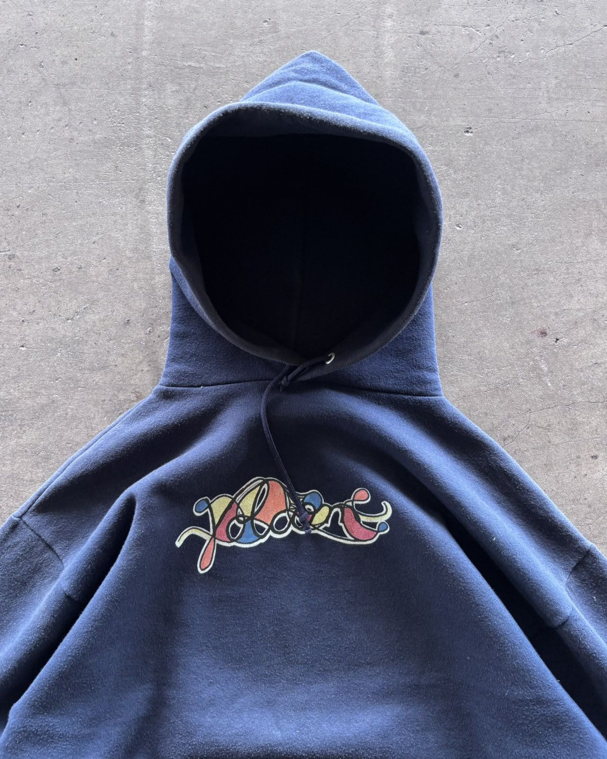 Vintage × Volcom Rare 1990s Volcom Hawaiian Sirfing Faded Navy Hoodie Size US L / EU 52-54 / 3 - 3 Thumbnail