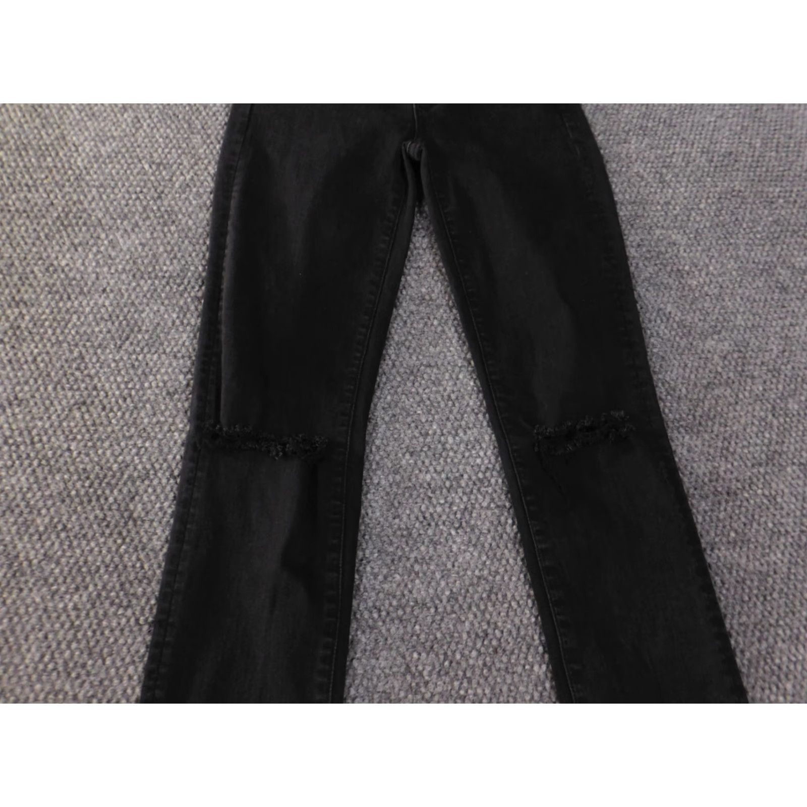 American Eagle Outfitters American Eagle Outfitters Jeans Womens 4 Black High Rise Jegging X-Long Denim Retro Vintage: No (but holes on front) Size 26" / US 2 / IT 38 - 3 Thumbnail