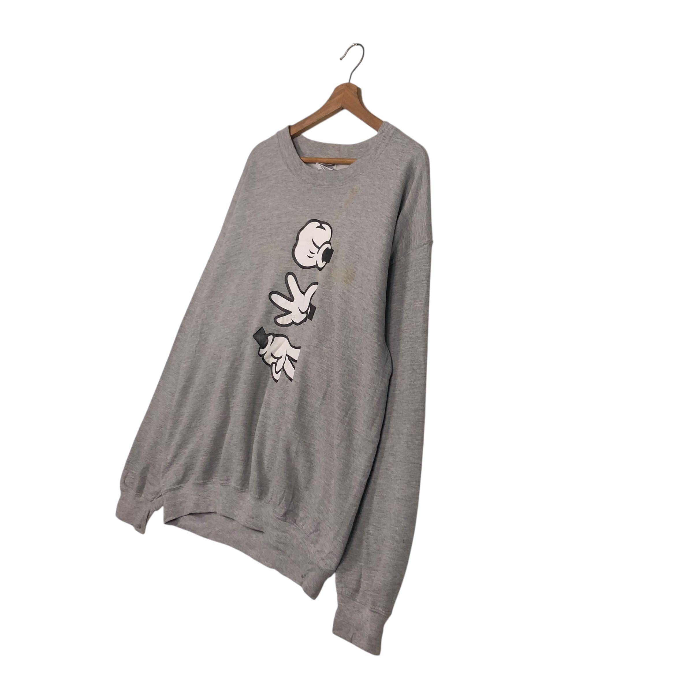 Japanese Brand 📌Vintage Sweatshirt Crewneck Mickey Mouse Hand Style Size US L / EU 52-54 / 3 - 3 Thumbnail