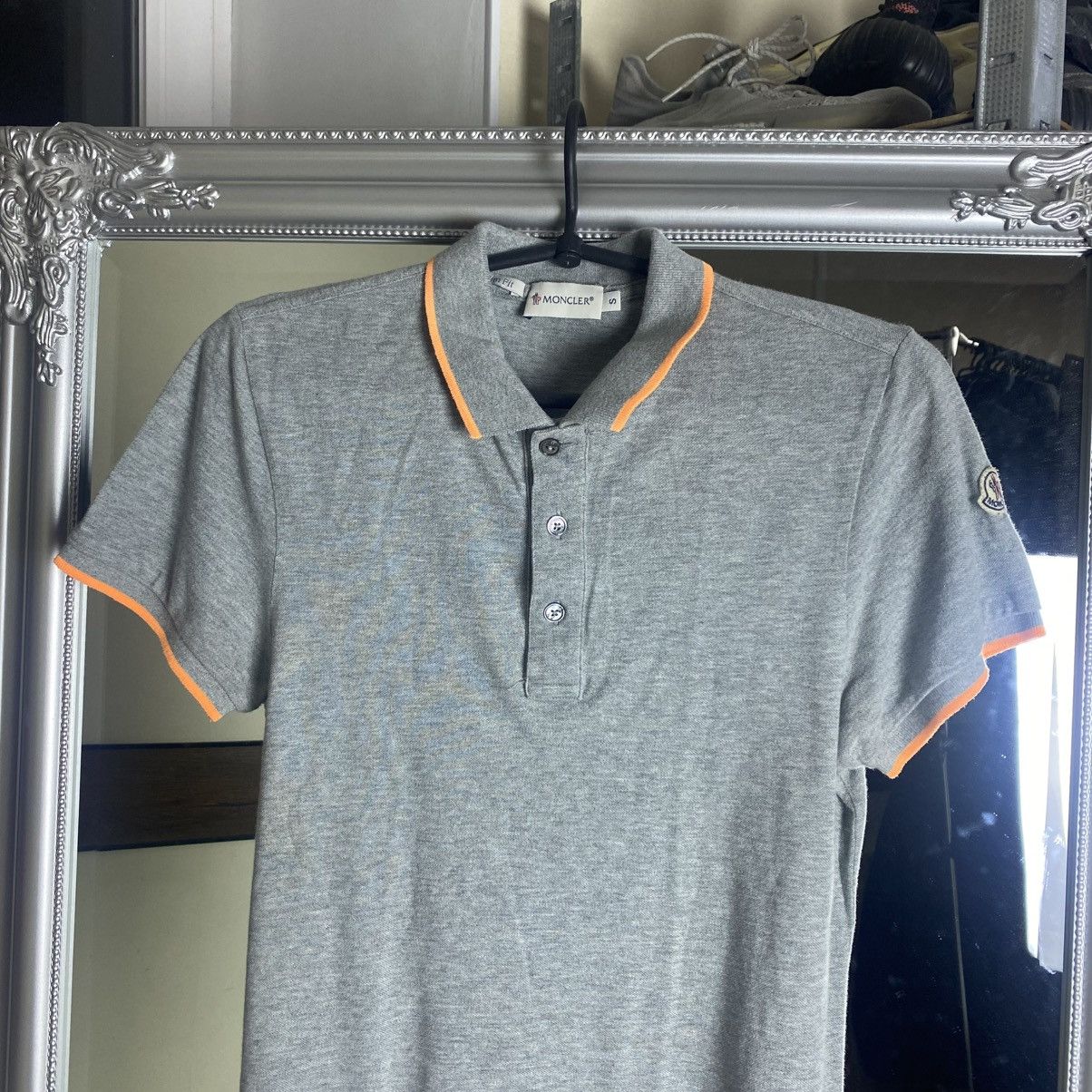 Moncler Polo Moncler grey t-shirt logo Size US S / EU 44-46 / 1 - 2 Thumbnail