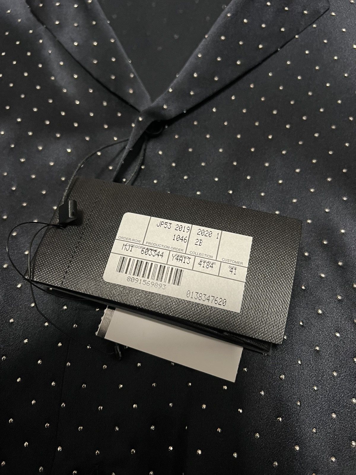 Saint Laurent Paris SS20 Tie-Up Micro Studs Embellished Satin Shirt Sz41 Size US M / EU 48-50 / 2 - 7 Thumbnail