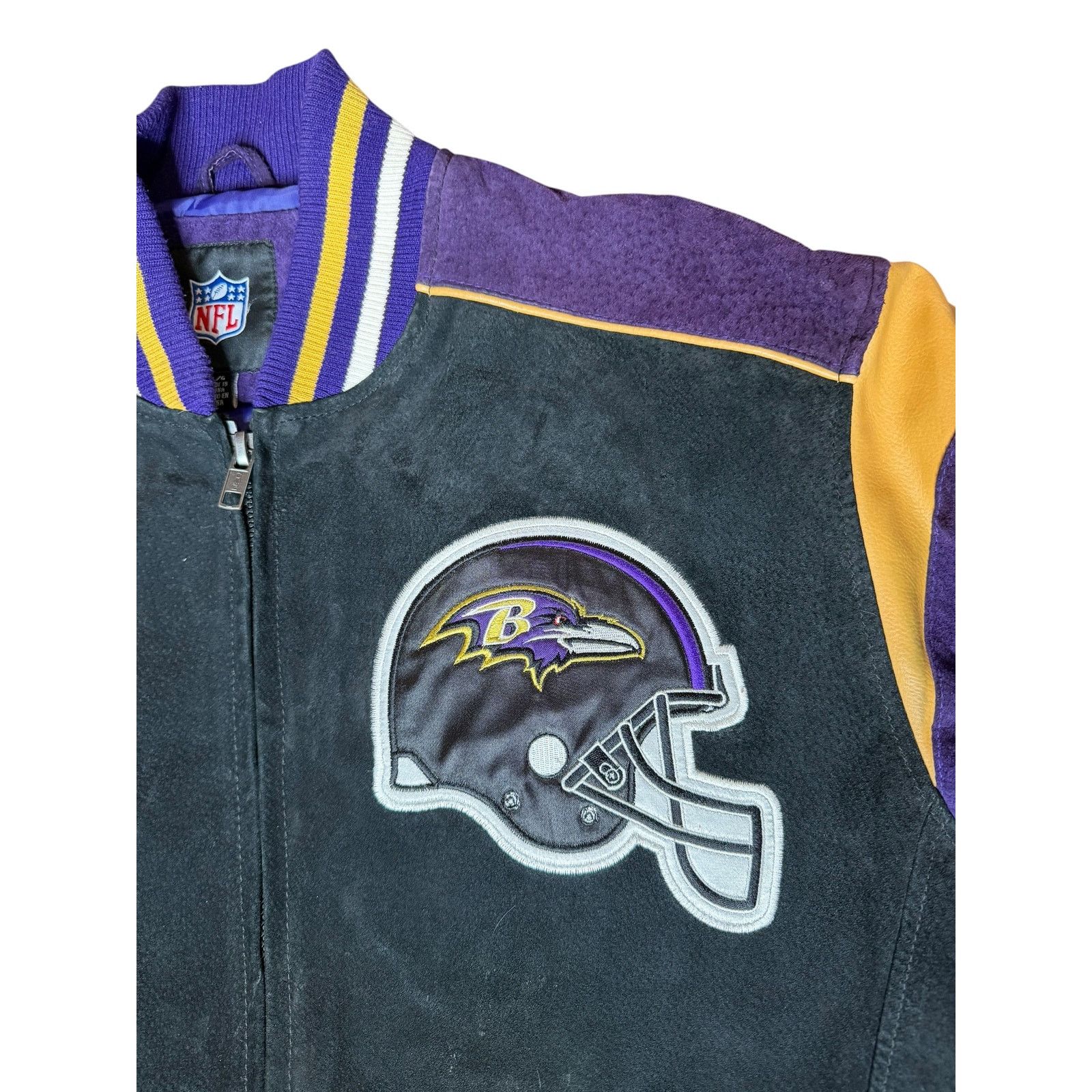 NFL × Vintage Vintage Baltimore Ravens NFL Bomber Jacket Size US L / EU 52-54 / 3 - 3 Thumbnail