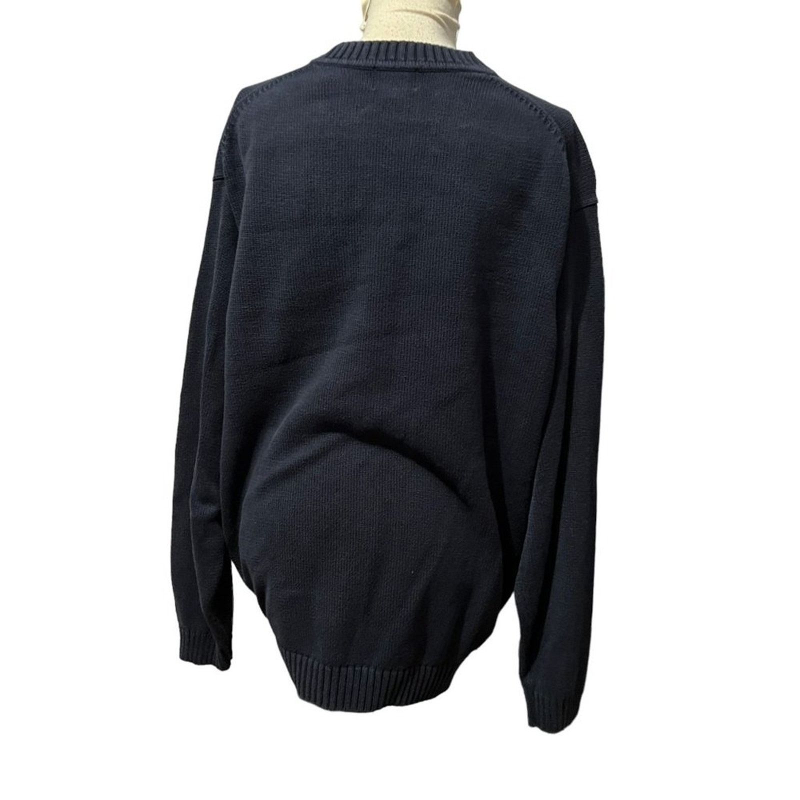 L.L. Bean LL Bean Solid Blue V-Neck Sweater Mens Sz XXL Reg 0FW82 Size US XXL / EU 58 / 5 - 5 Thumbnail