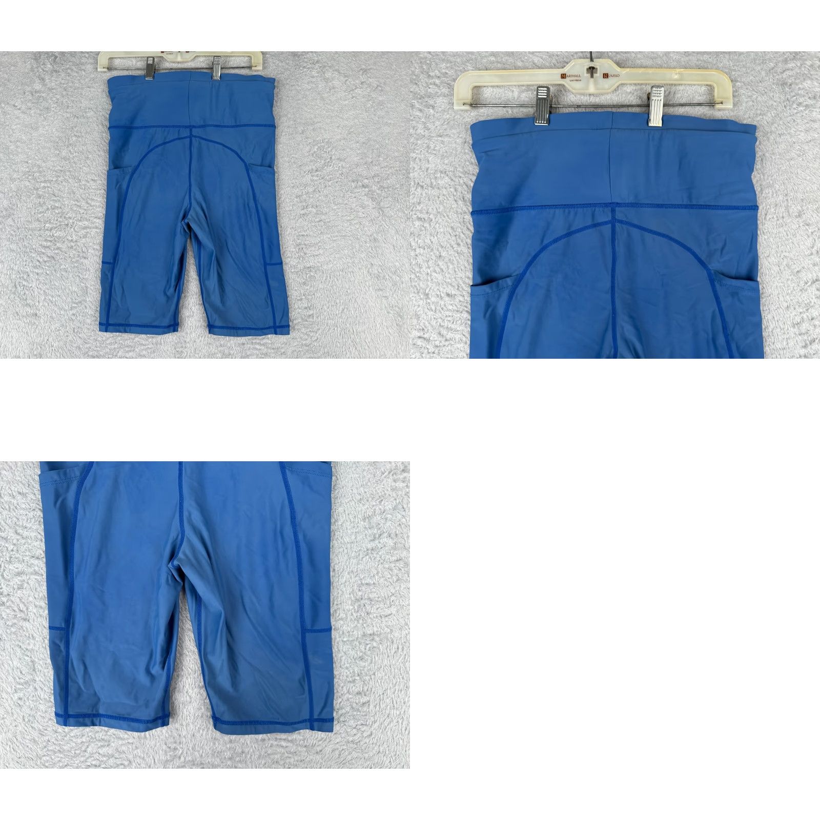 Lululemon Lululemon Shorts Women M Blue Polyester Spandex Pockets 9" Inseam Yoga Gym Activewear Compression Size 32" / US 10 / IT 46 - 9 Thumbnail