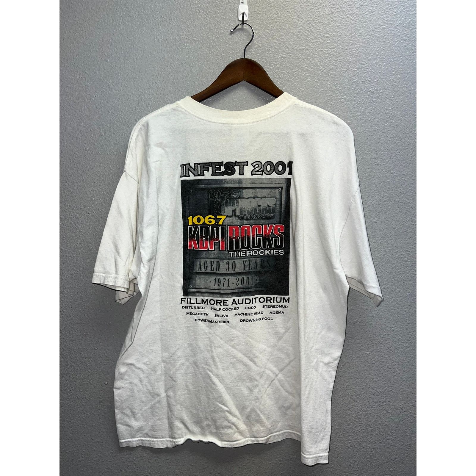 Gildan Vintage Infest Shirt Fillmore Disturbed Endo Megadeth Saliva Size US XL / EU 56 / 4 - 1 Thumbnail
