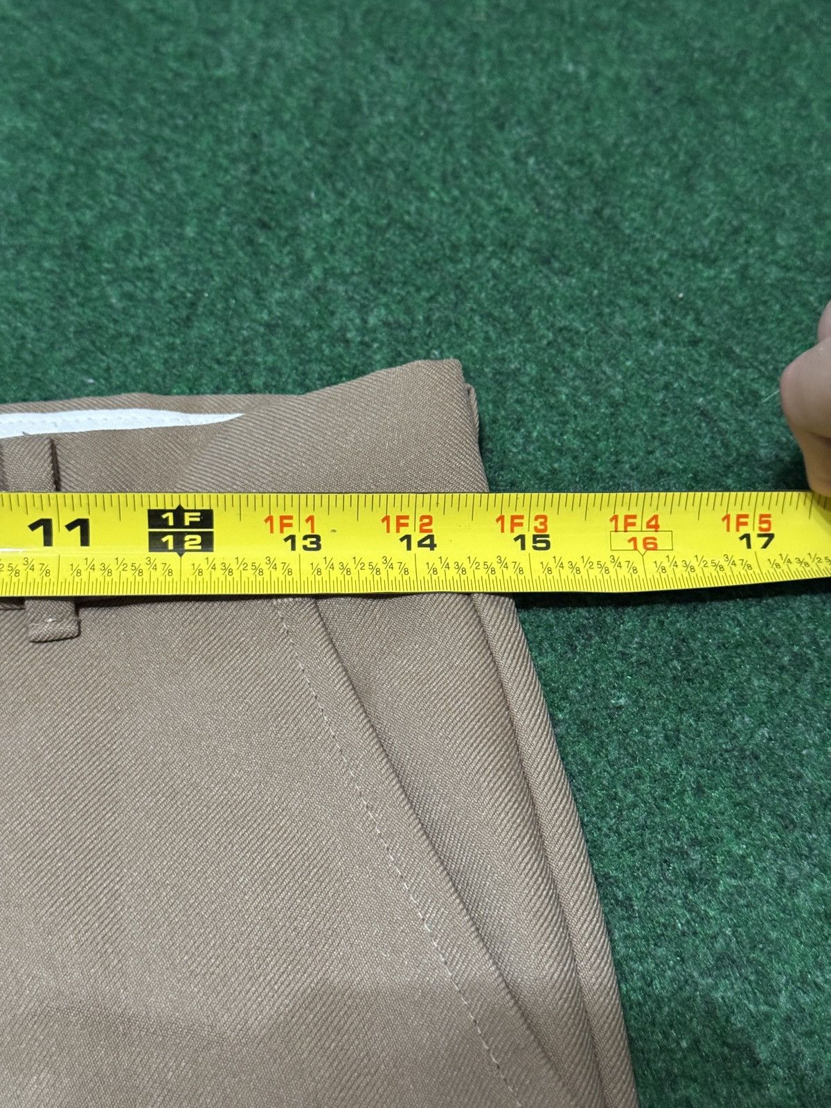 Farah Vintage 70s 80s Farah Flare Bootcut Biege 29x27 Khaki Pants Size 29" - 5 Thumbnail