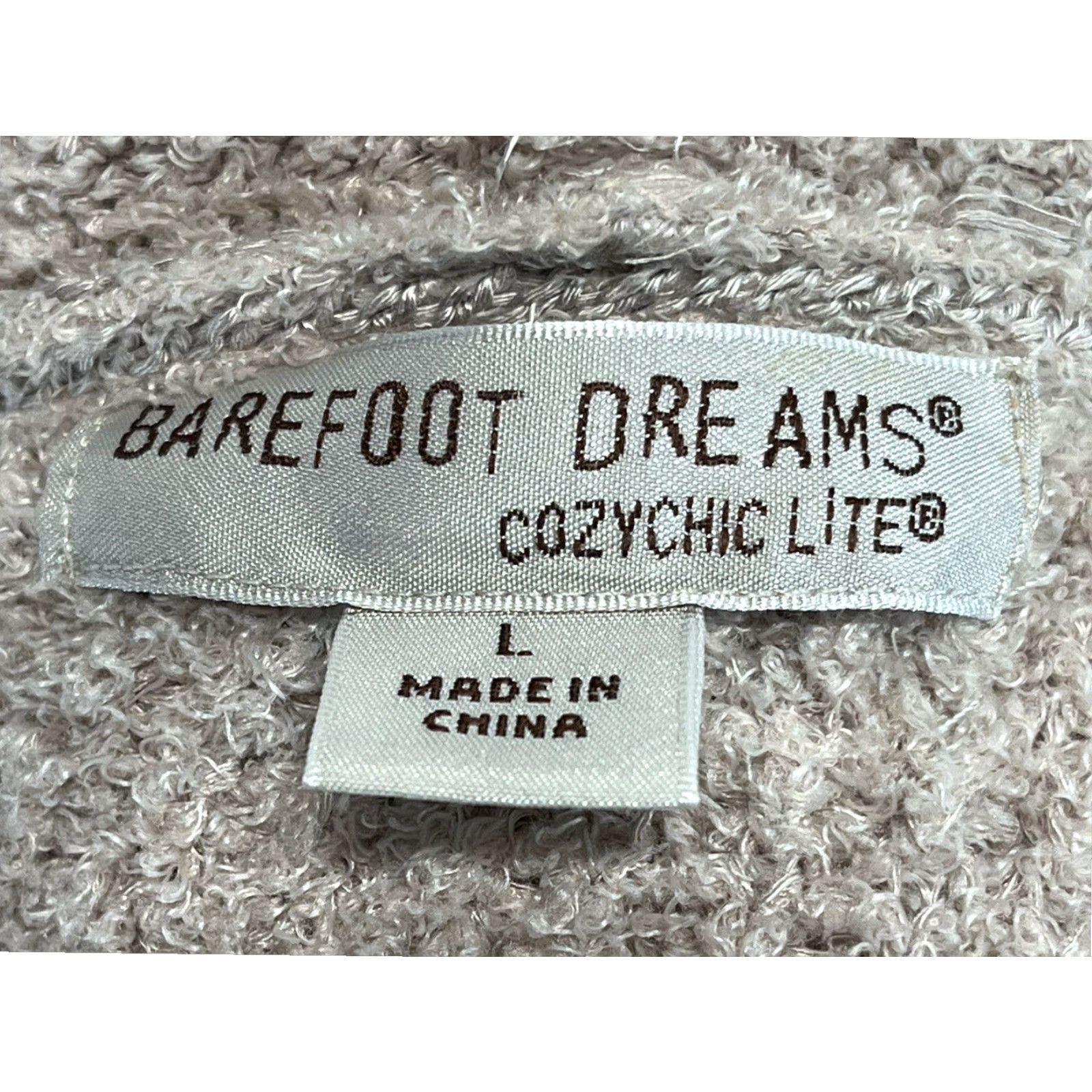 Vintage Barefoot Dreams Cozy Chic Cardigan Sweater Women's Large Pink/Grey Long Sleeve Soft Casual Size L / US 10 / IT 46 - 6 Thumbnail