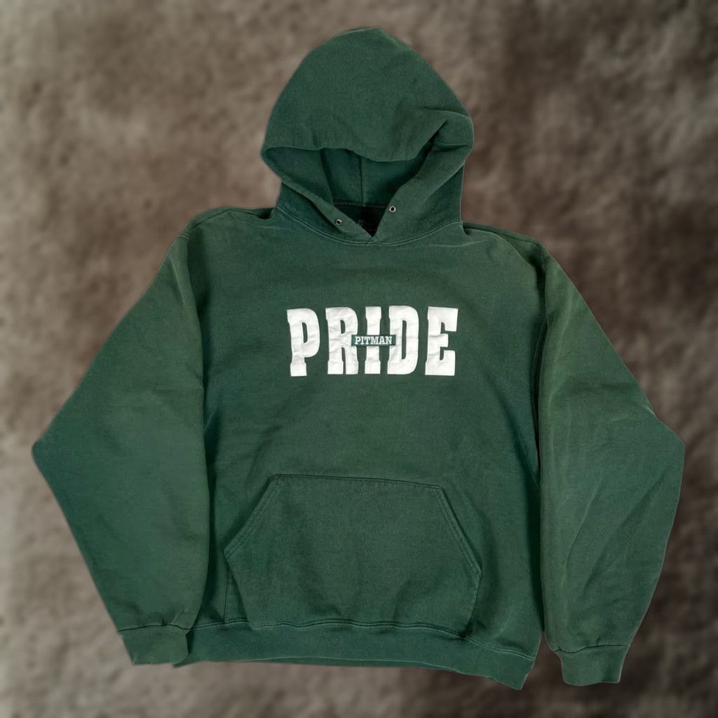 Fruit Of The Loom VINTAGE Pitman PRIDE Hoodie Sweatshirt Shirt? Size US L / EU 52-54 / 3 - 1 Thumbnail