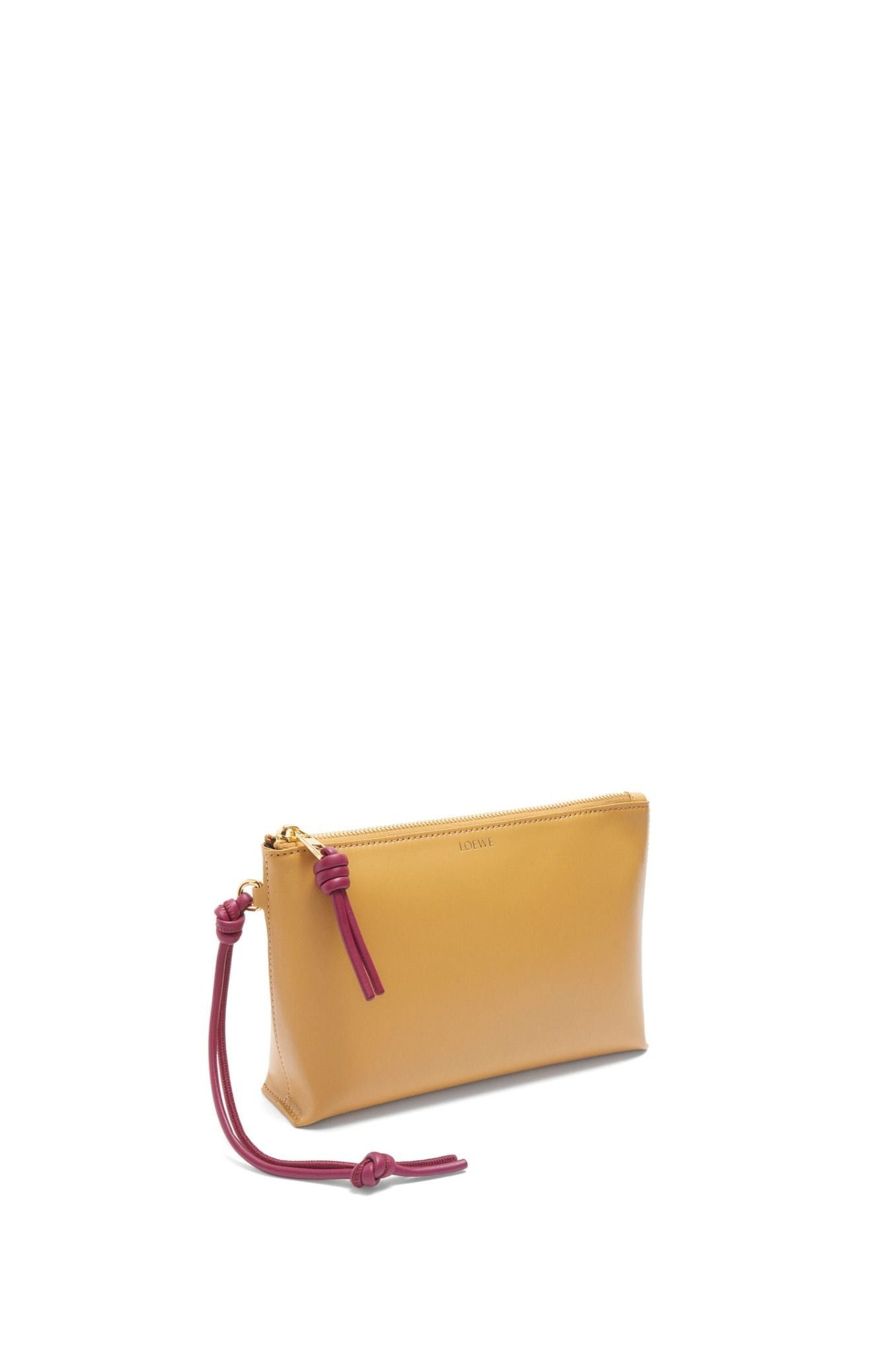 Loewe o1in1g0426 Size: OS / Knot T Pouch in Sahara/Crimson Size ONE SIZE - 4 Thumbnail