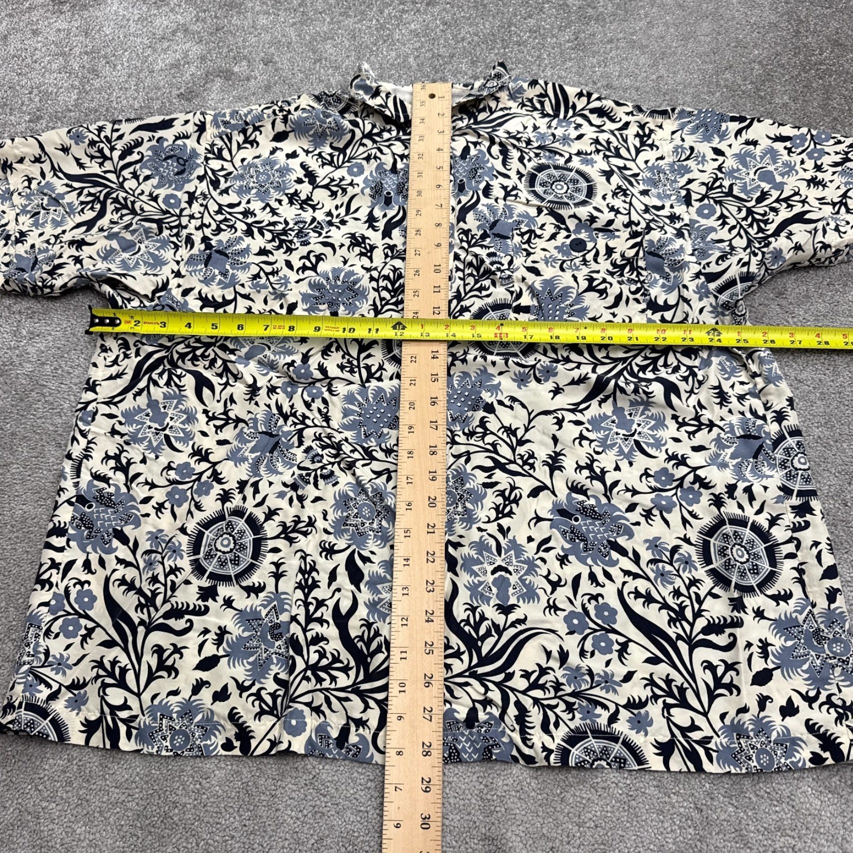 Vintage Unbranded Shirt Womens XL Multi Printed Silky Button Up Blouse Short Sleeve Boho Size XL / US 12-14 / IT 48-50 - 6 Thumbnail