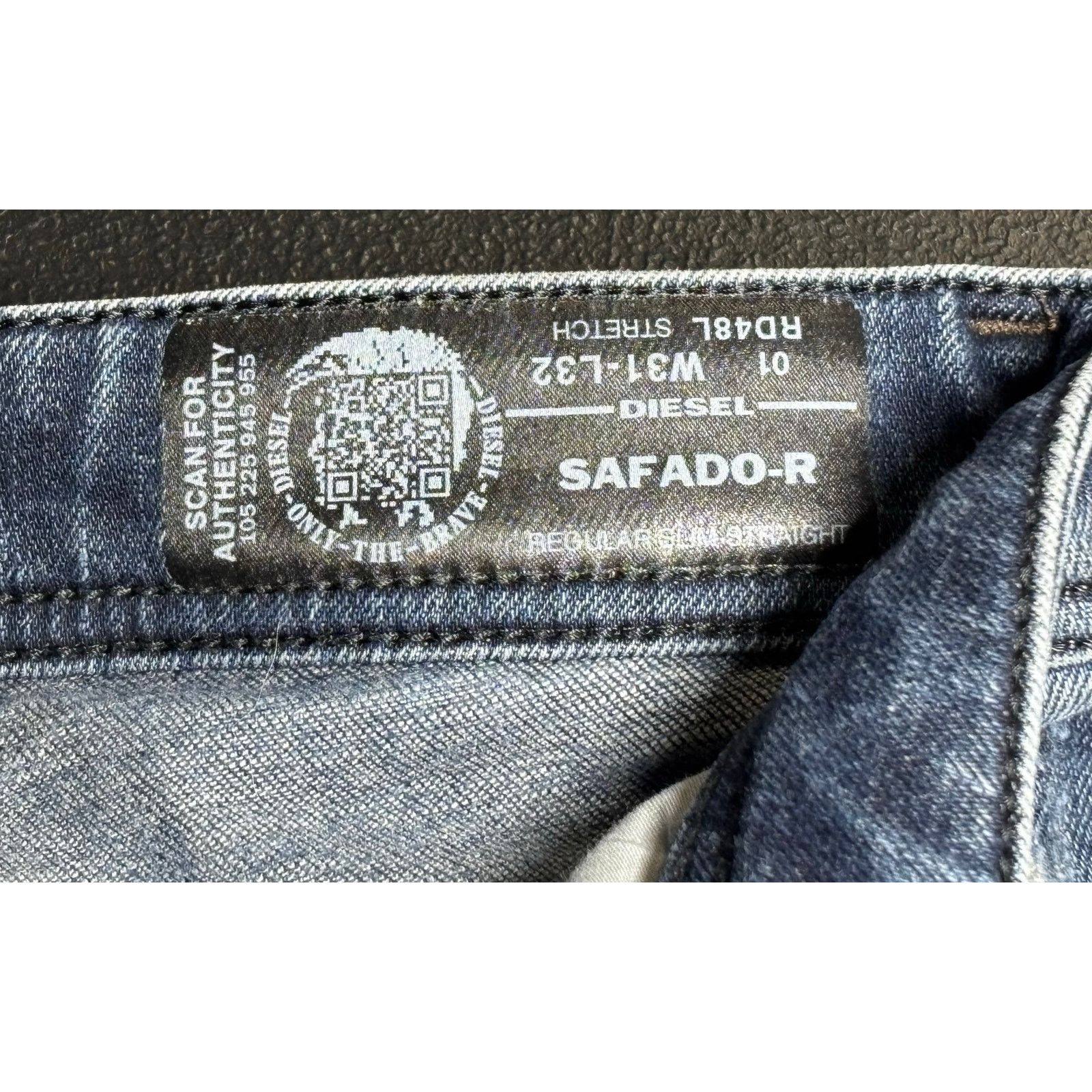 Diesel Diesel Safado-R Straight Distressed Jeans Men’s 31x32 Size US 31 - 7 Thumbnail