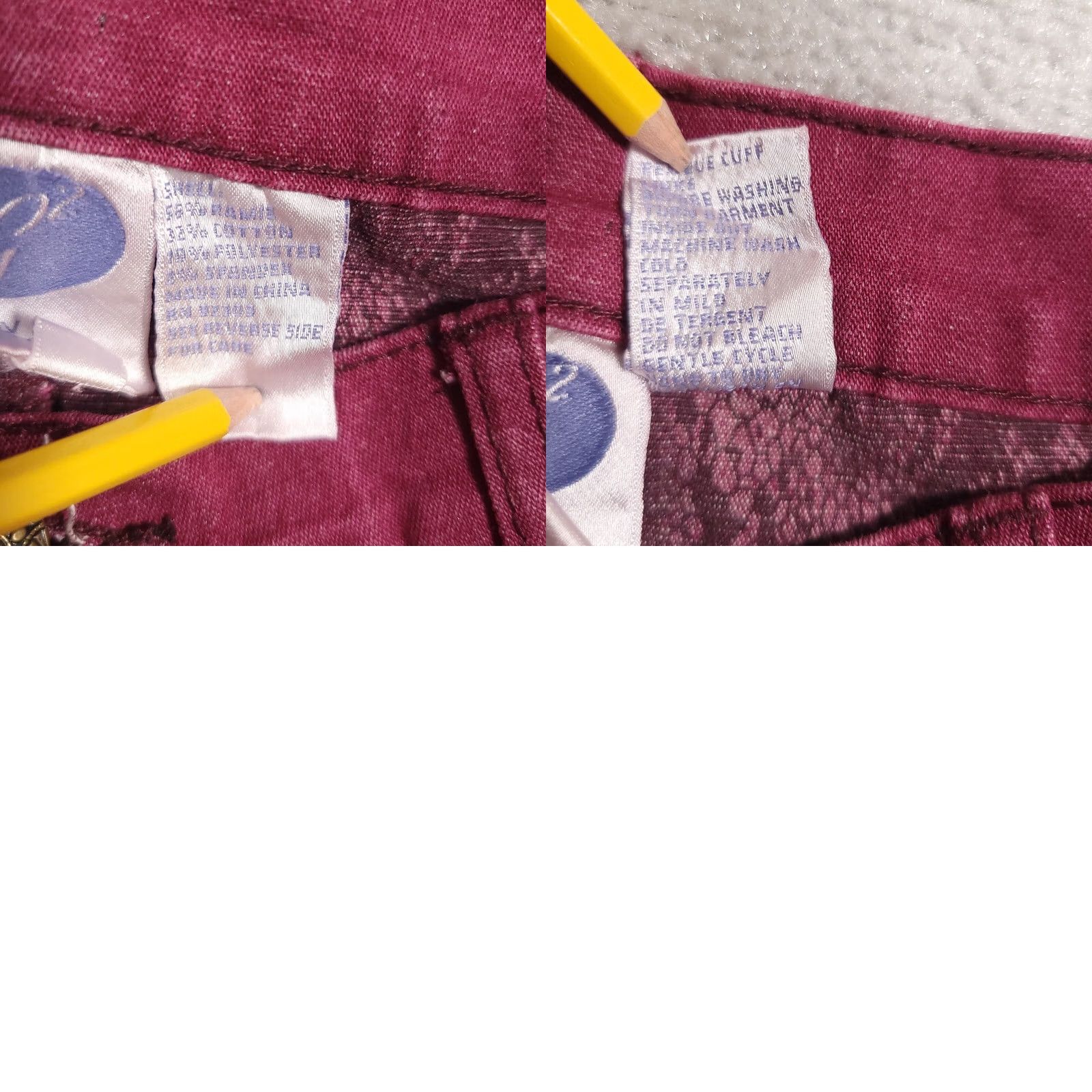 Denime Diane Gilman DG2 Denim Capri Jeans Women's 10P Pink Cuffed Convertible Snake Jeans Capris Regular Petite Womens 10P Pink Snake Convertible Cuffed Size 32" / US 10 / IT 46 - 10 Thumbnail