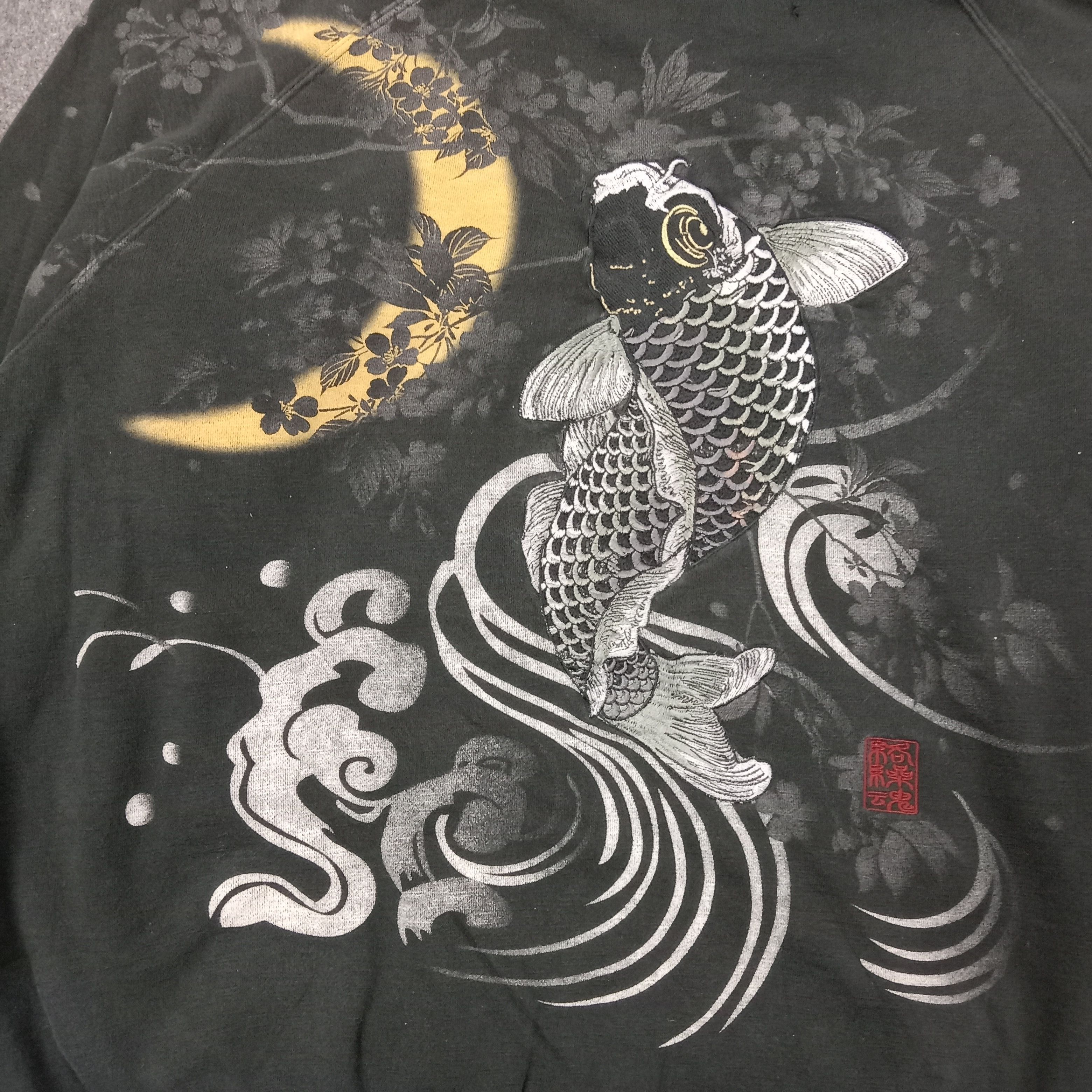 Japanese Brand Karakuri Tamashii Japanese Brand Sukajan Hoodies C242N17 Size US XXL / EU 58 / 5 - 2 Thumbnail