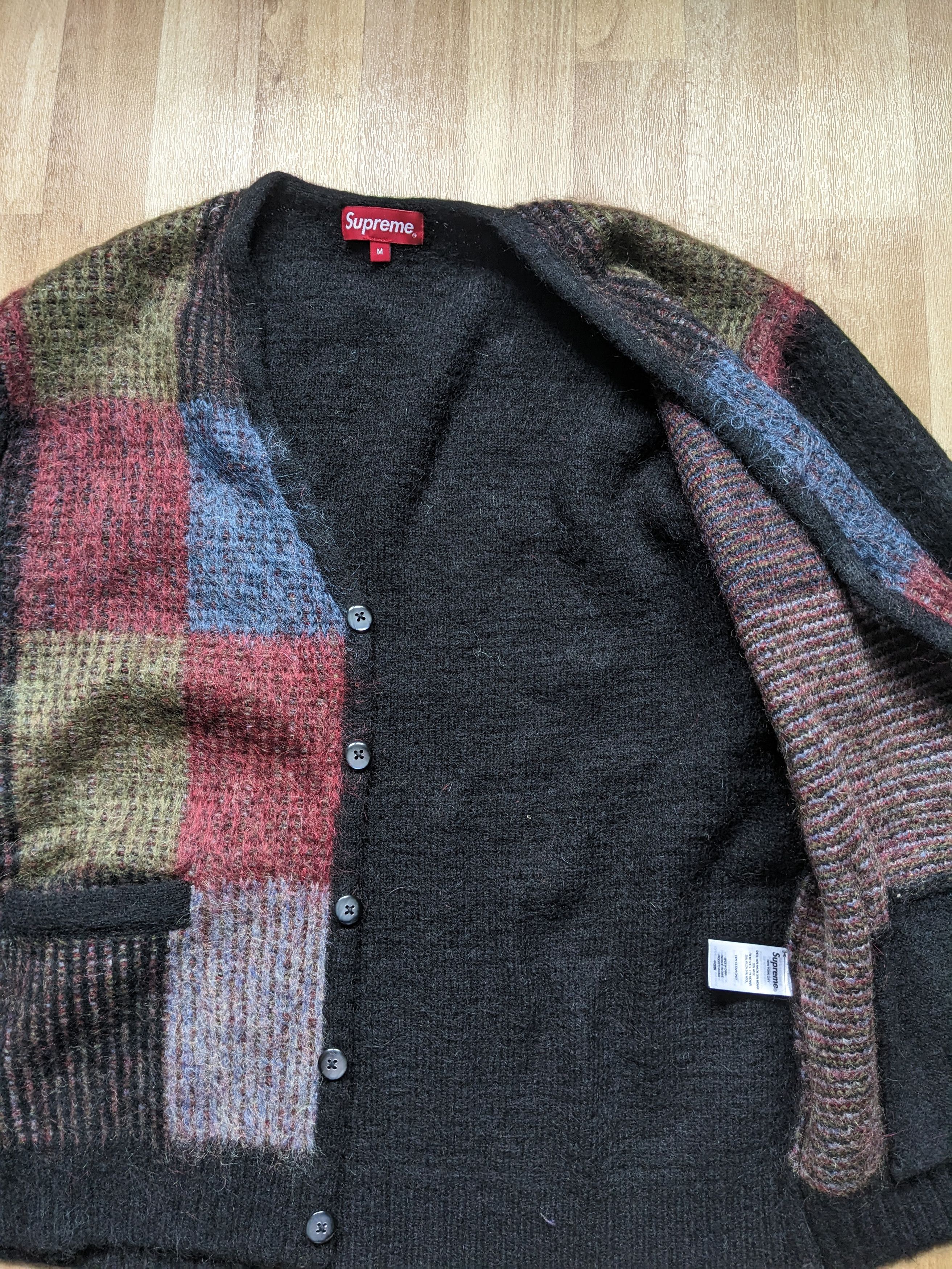 Supreme Supreme Brushed Grid Cardigan SS22 Size US M / EU 48-50 / 2 - 5 Thumbnail