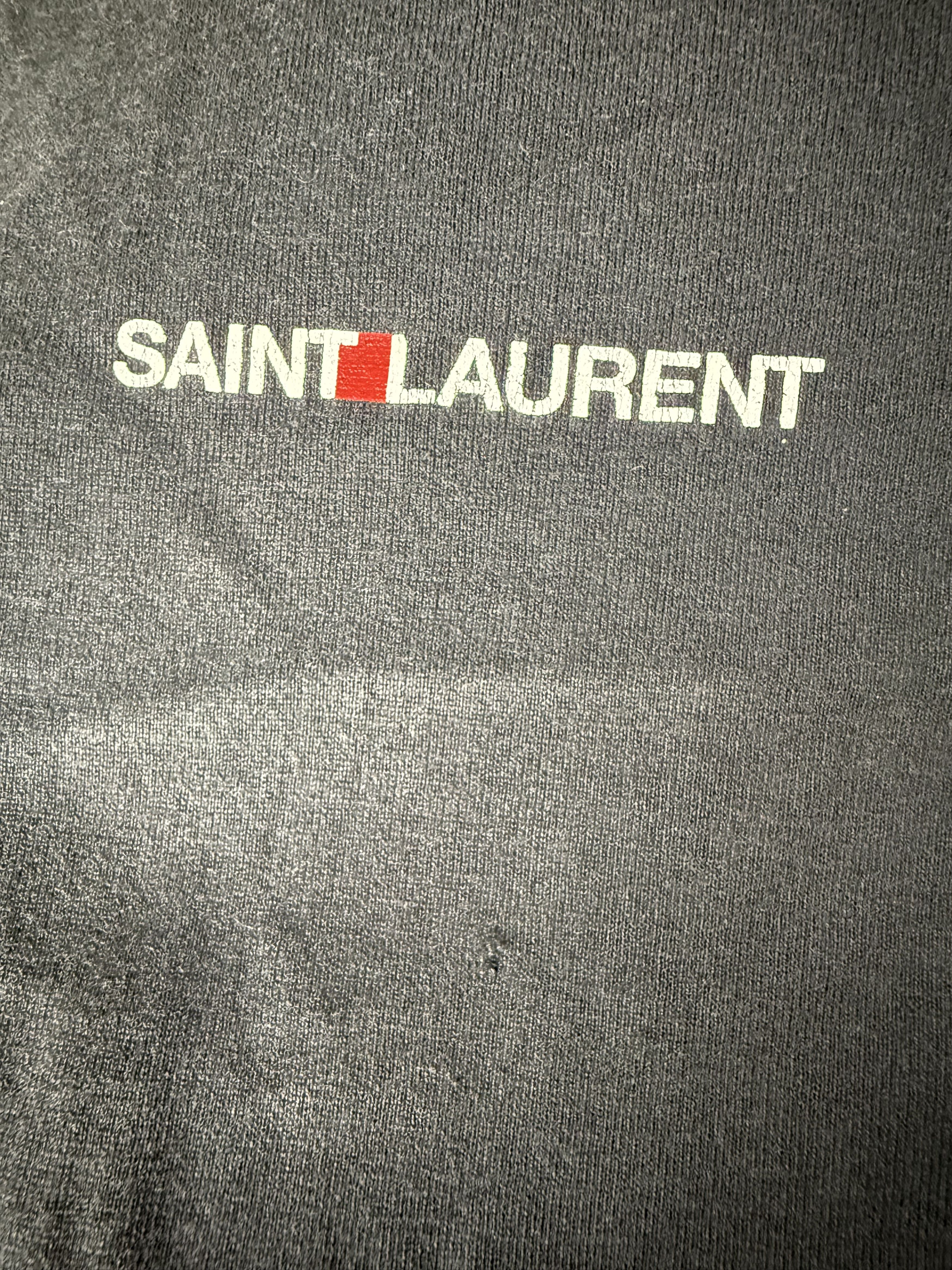Saint Laurent Paris Saint Laurent Paris Center Logo Tshirt Size US S / EU 44-46 / 1 - 2 Thumbnail