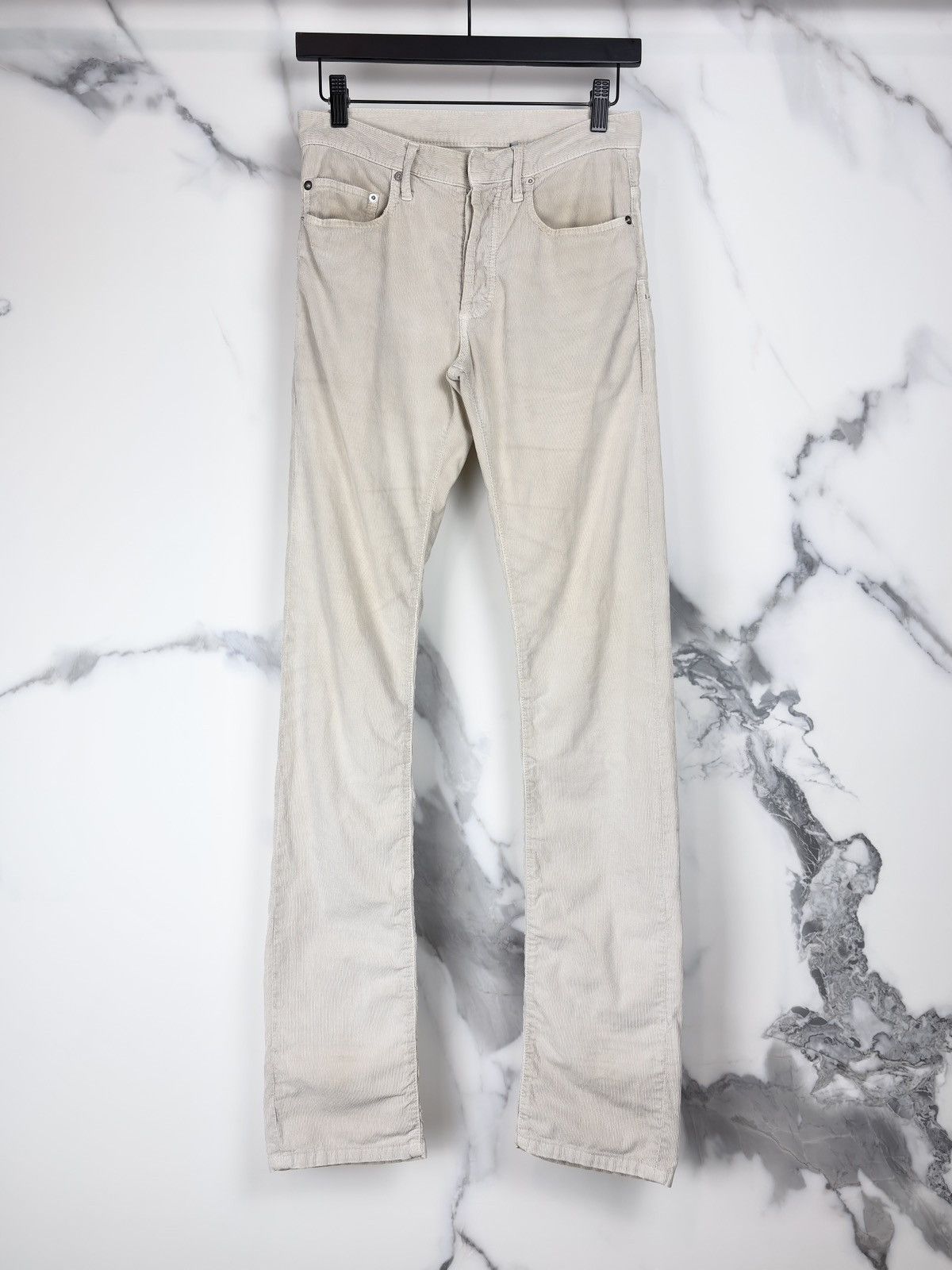 Dior × Hedi Slimane AW04 Dior Homme VOTC Faded & Distressed Corduroy Jeans Pants Size US 27 - 1 Thumbnail