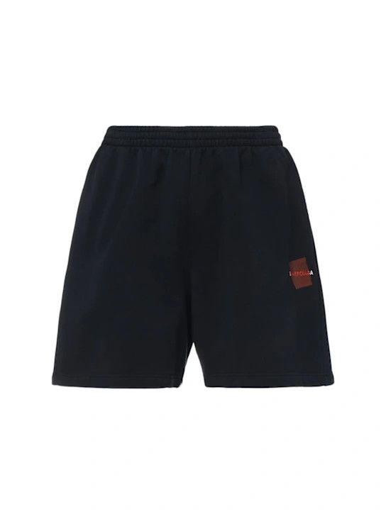 Balenciaga o1lsvrm0425 Sweat Shorts in Black Size US 28 / EU 44 - 1 Thumbnail