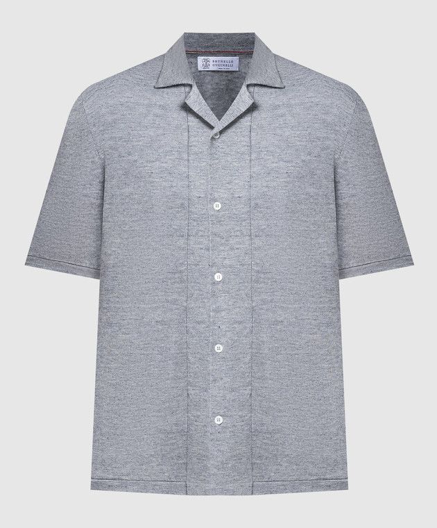 Brunello Cucinelli o1w1db10725 Cardigan With Linen in Grey Size US XXL / EU 58 / 5 - 1 Thumbnail