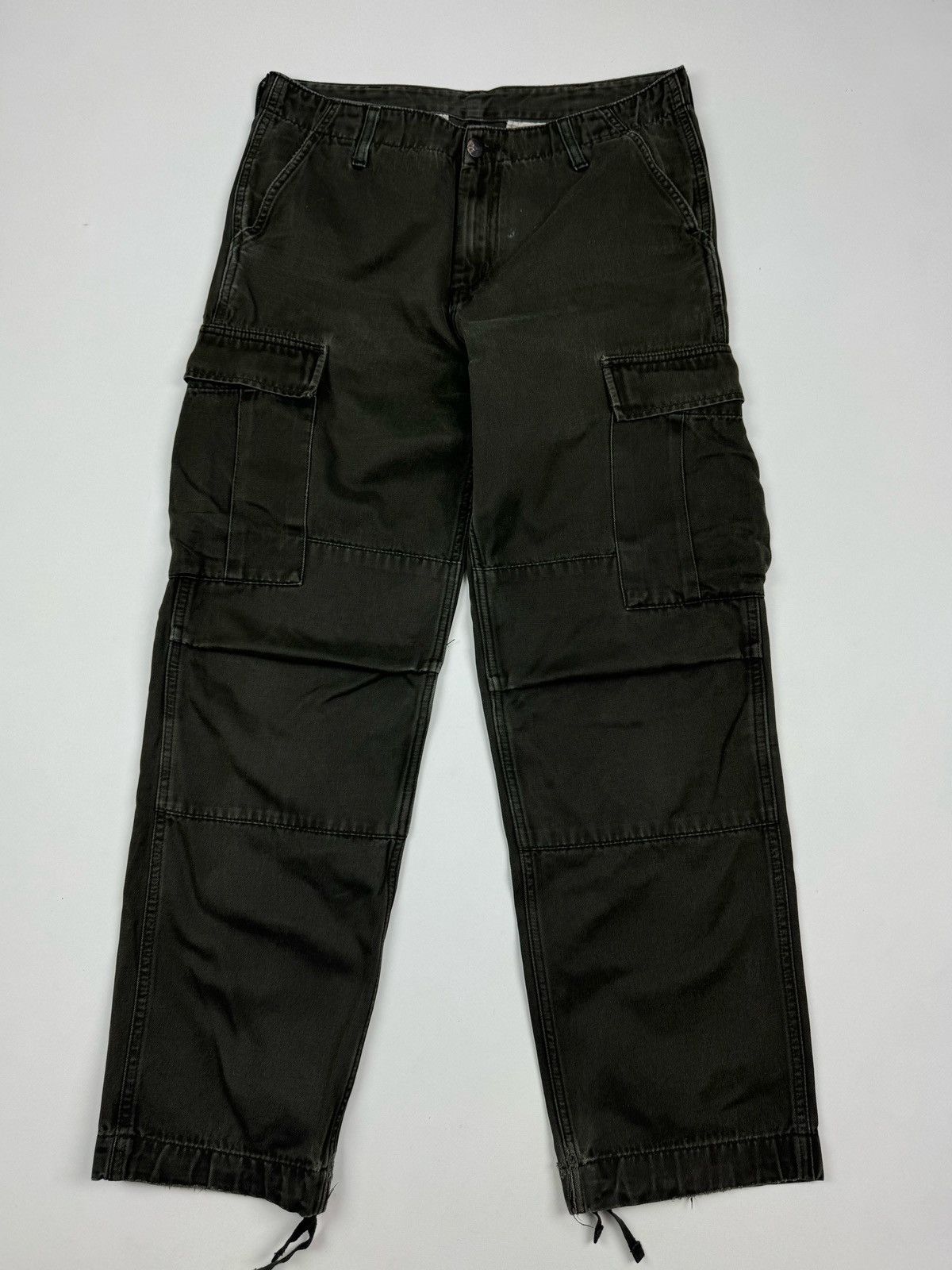 Carhartt Carhartt Wip Distressed Regular Cargo Pants Size US 32 / EU 48 - 4 Thumbnail
