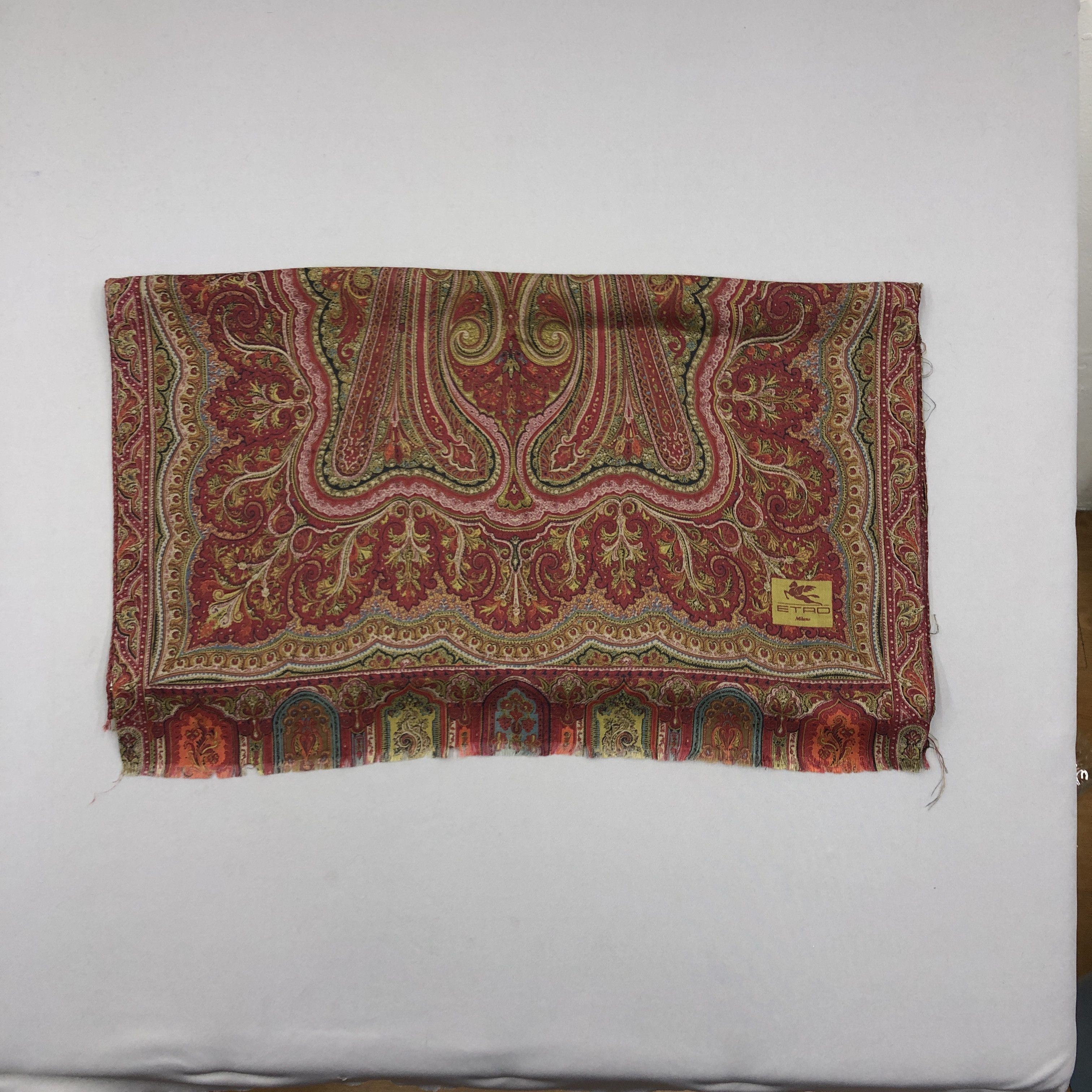 Etro Vintage Etro Scarf Muffler Silk Wool Shawl Scarves Size ONE SIZE - 3 Thumbnail