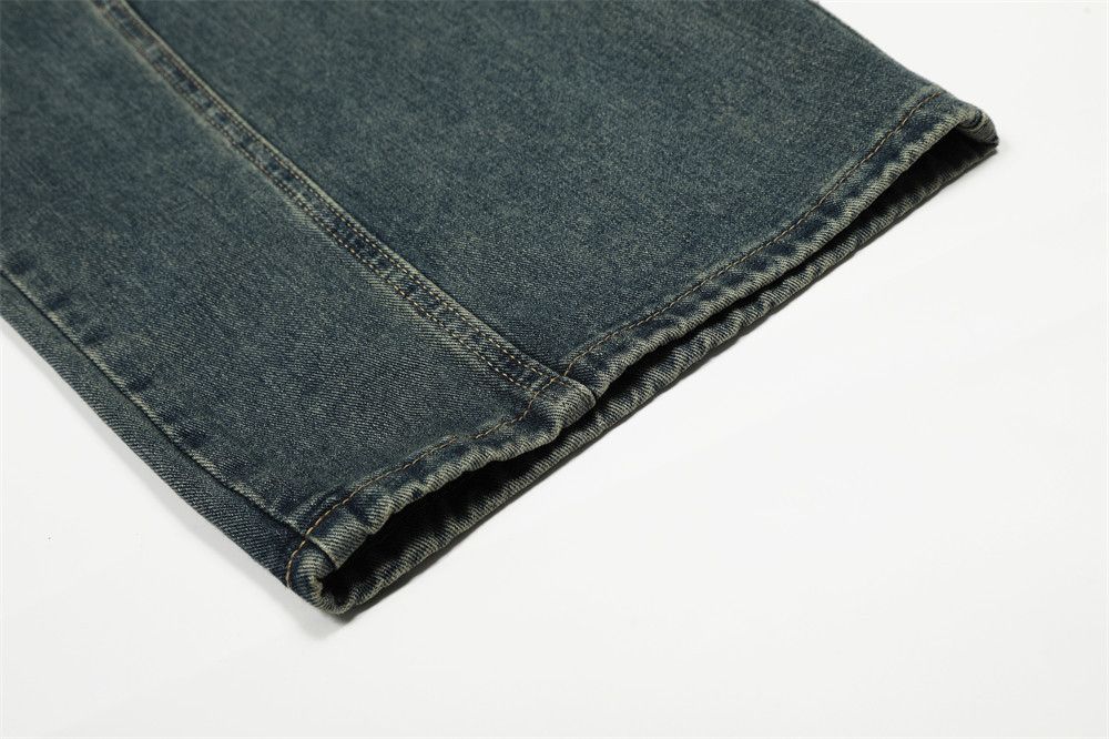 Vintage Men's retro patchwork punk distressed washed scimitar jeans Size US 32 / EU 48 - 5 Thumbnail