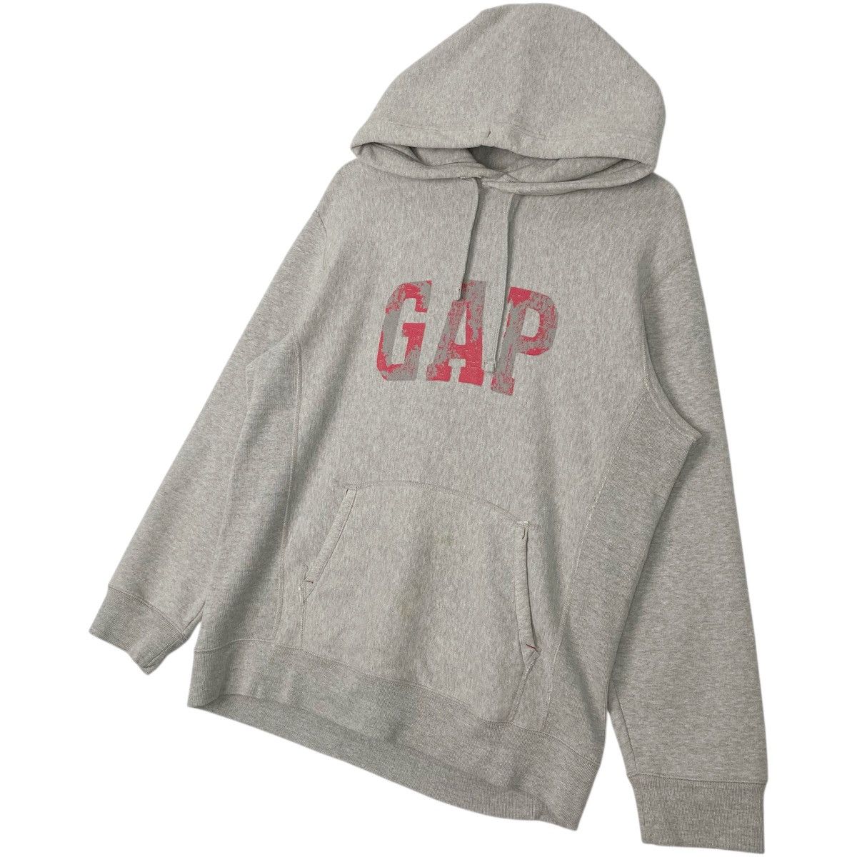 Vintage Vintage GAP Hoodie Sweater Big Logo Grey Pullover Jumper M Size US M / EU 48-50 / 2 - 2 Thumbnail