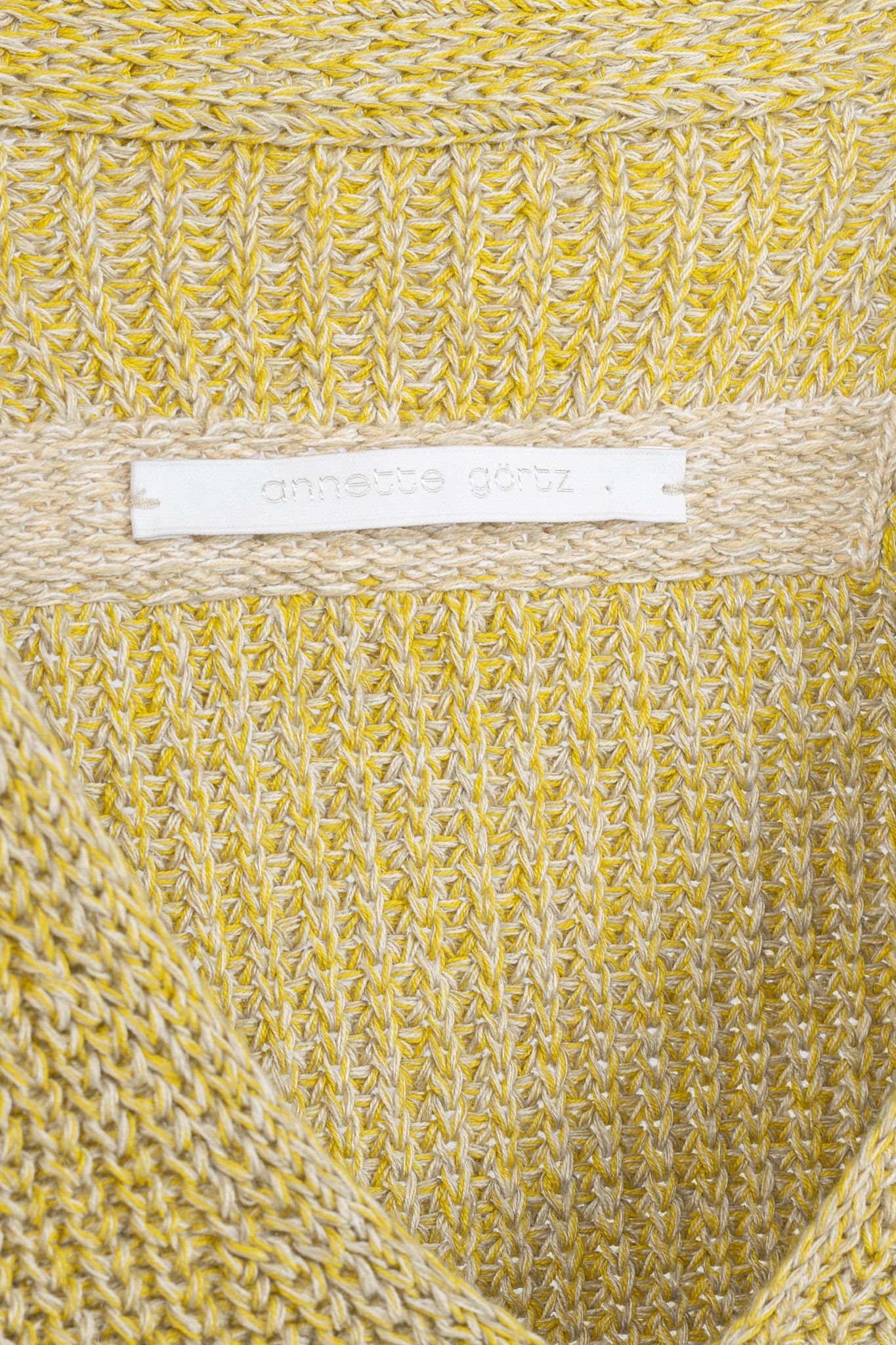 Annette Gortz Annette Gortz SS22 Len Two-Tone Cotton & Linen Sweater Size XS / US 0-2 / IT 36-38 - 4 Thumbnail