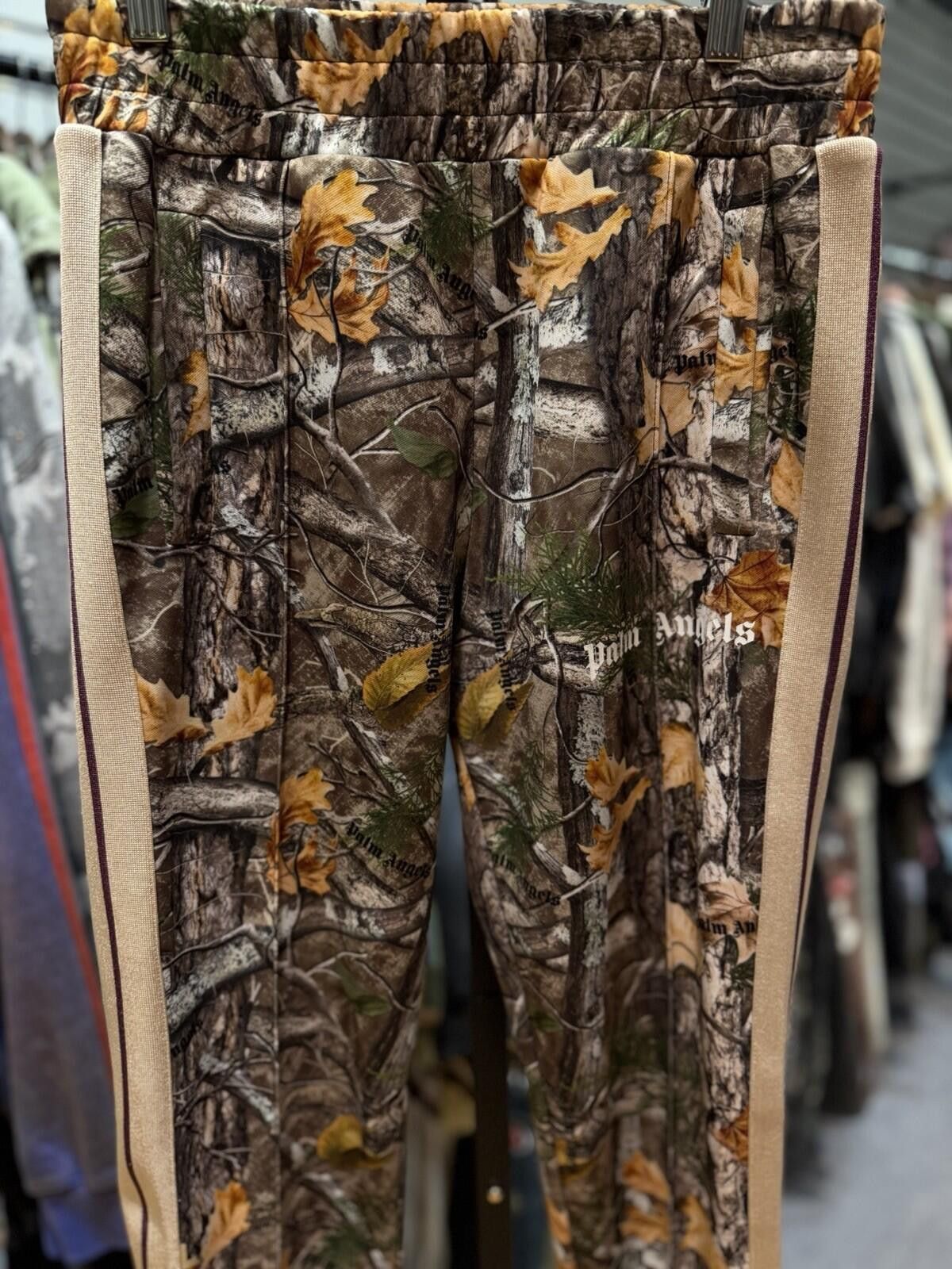 Palm Angels PALM ANGELS Tree Camo Track Pants Brown Small $790 MSRP Size US 30 / EU 46 - 4 Thumbnail