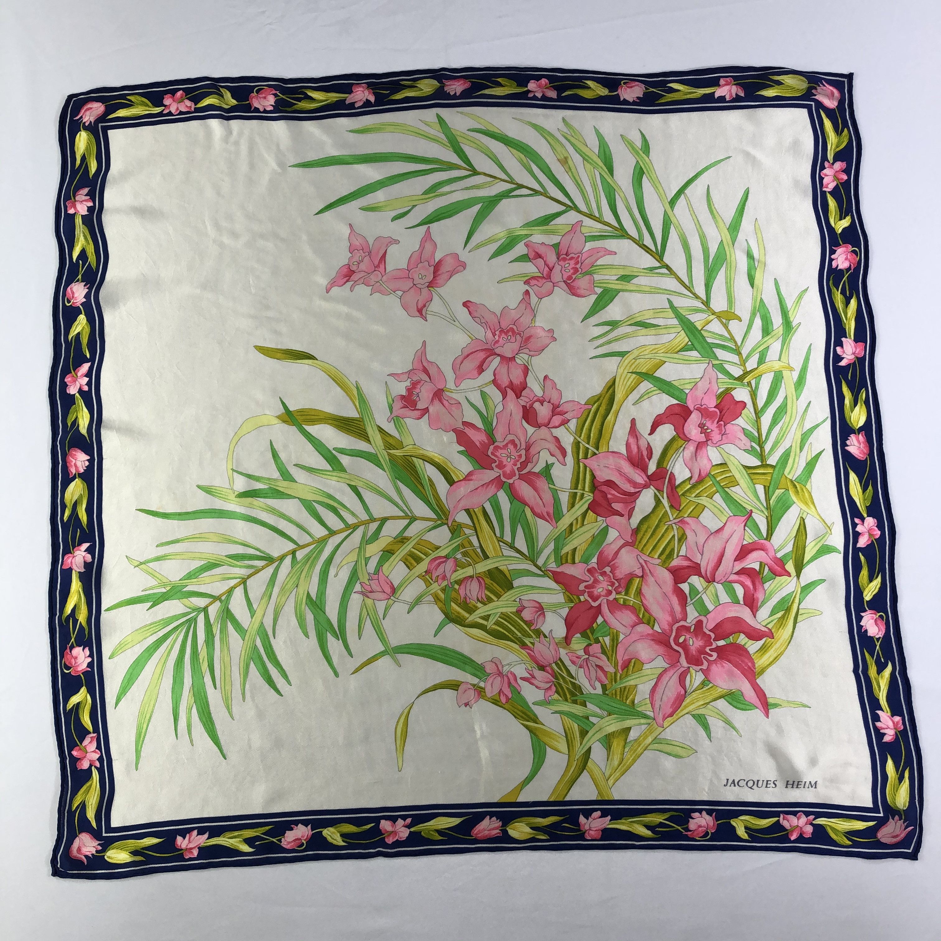 Vintage Vintage Jacques Heim Silk Scarf Size ONE SIZE - 2 Thumbnail