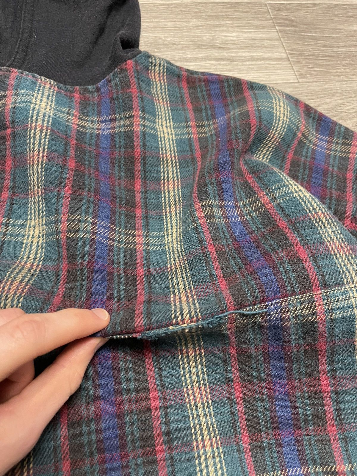 No Fear Vintage No Fear Plaid Flannel Shirt Anorak Pullover USA Size US XL / EU 56 / 4 - 20 Thumbnail