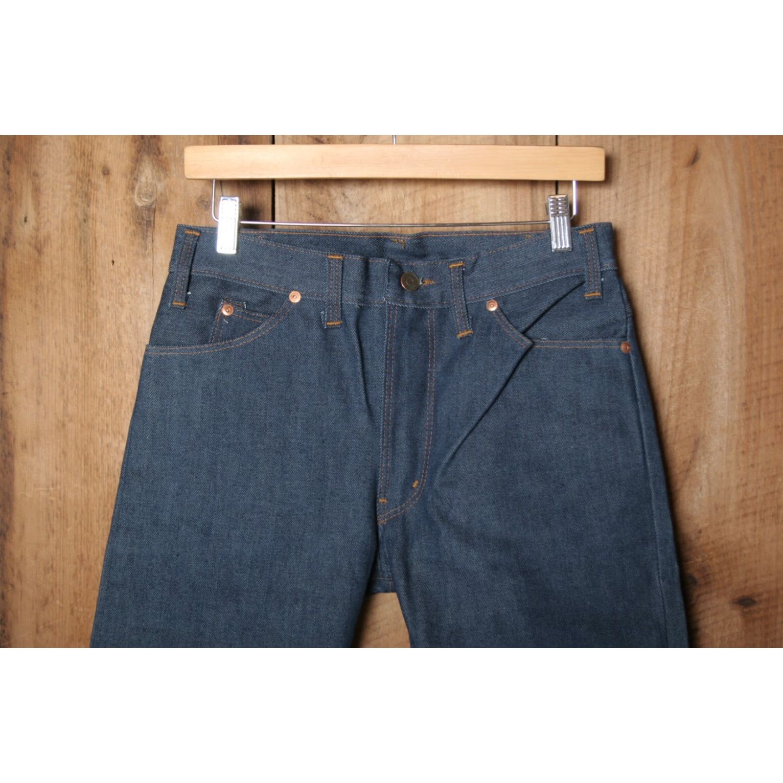 Vintage VINTAGE BIG MAC Indigo 14+ oz. Denim Extra Straight Leg Blue Jeans Sz. 29x29 Size US 29 - 3 Thumbnail