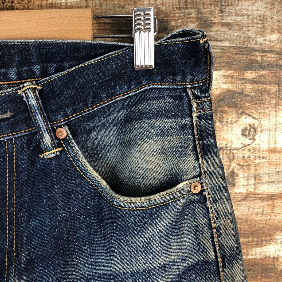 Levi's DL Levis 503 Blue Distressed Denim Pants #C179 Size US 29 - 8 Thumbnail
