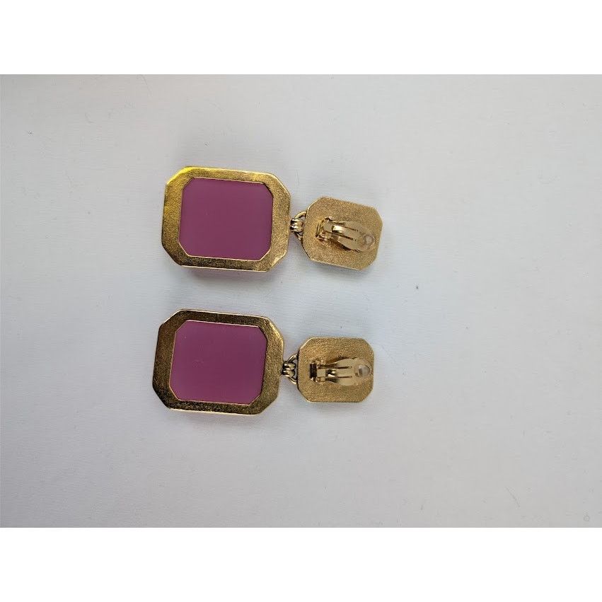 Saint Laurent Paris o1rshd1 Size: OS / Octagon Earring in Metal and Resin Multi Size ONE SIZE - 11 Thumbnail