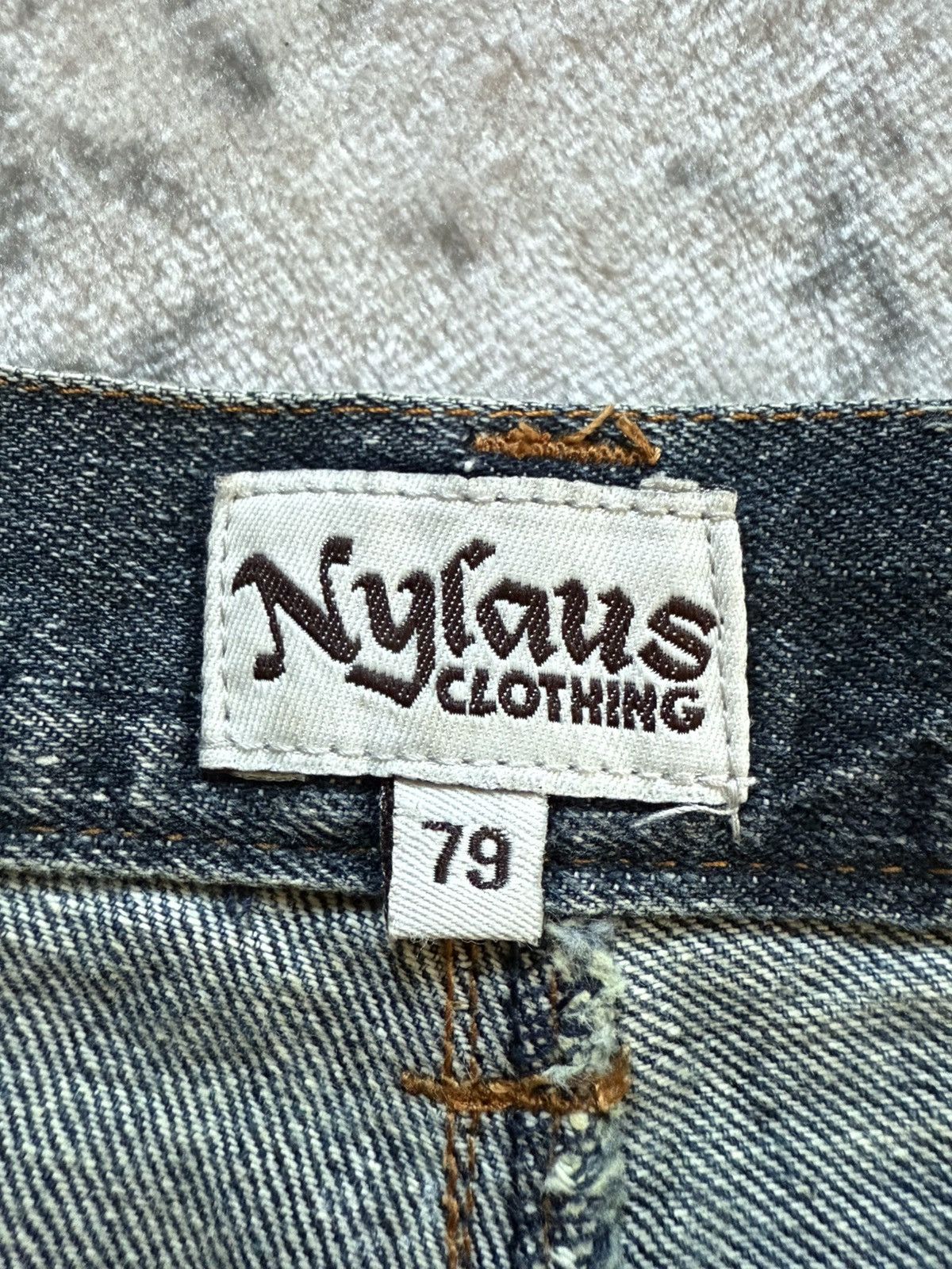 Japanese Brand Nylaus Japan Claw Mark Studded Double Waist Jeans Size US 30 / EU 46 - 23 Thumbnail