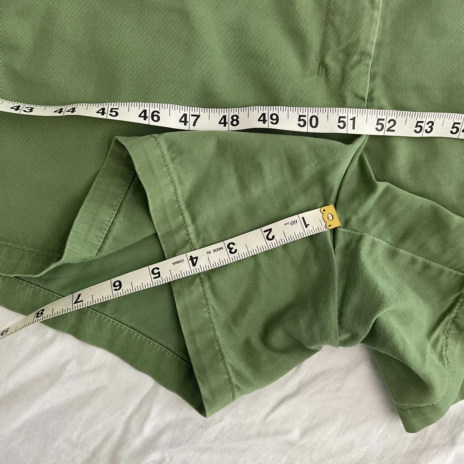 J.Crew J.Crew green low rise womens chino shorts size 12 y2k Size 34" / US 12 / IT 48 - 8 Thumbnail