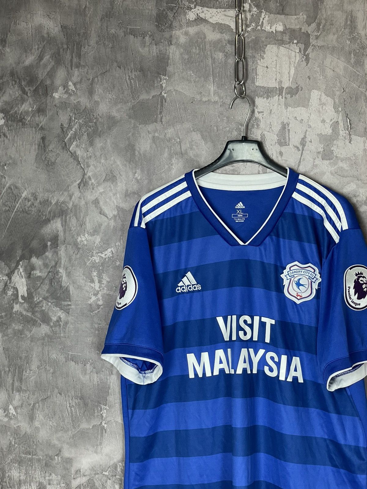 Adidas CARDIFF CITY 2018/2019 FOOTBALL HOME ADIDAS ORIGINAL ADIZERO Size US XL / EU 56 / 4 - 3 Thumbnail