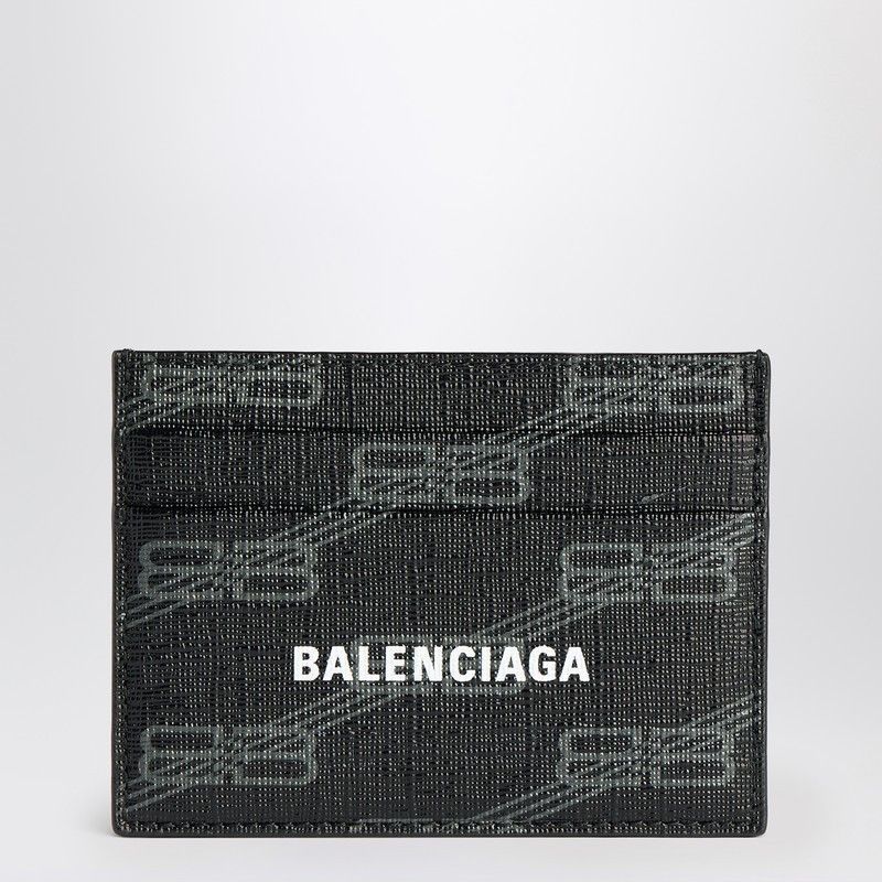 Balenciaga Signature Square Folded Wallet BB Monogram Coated