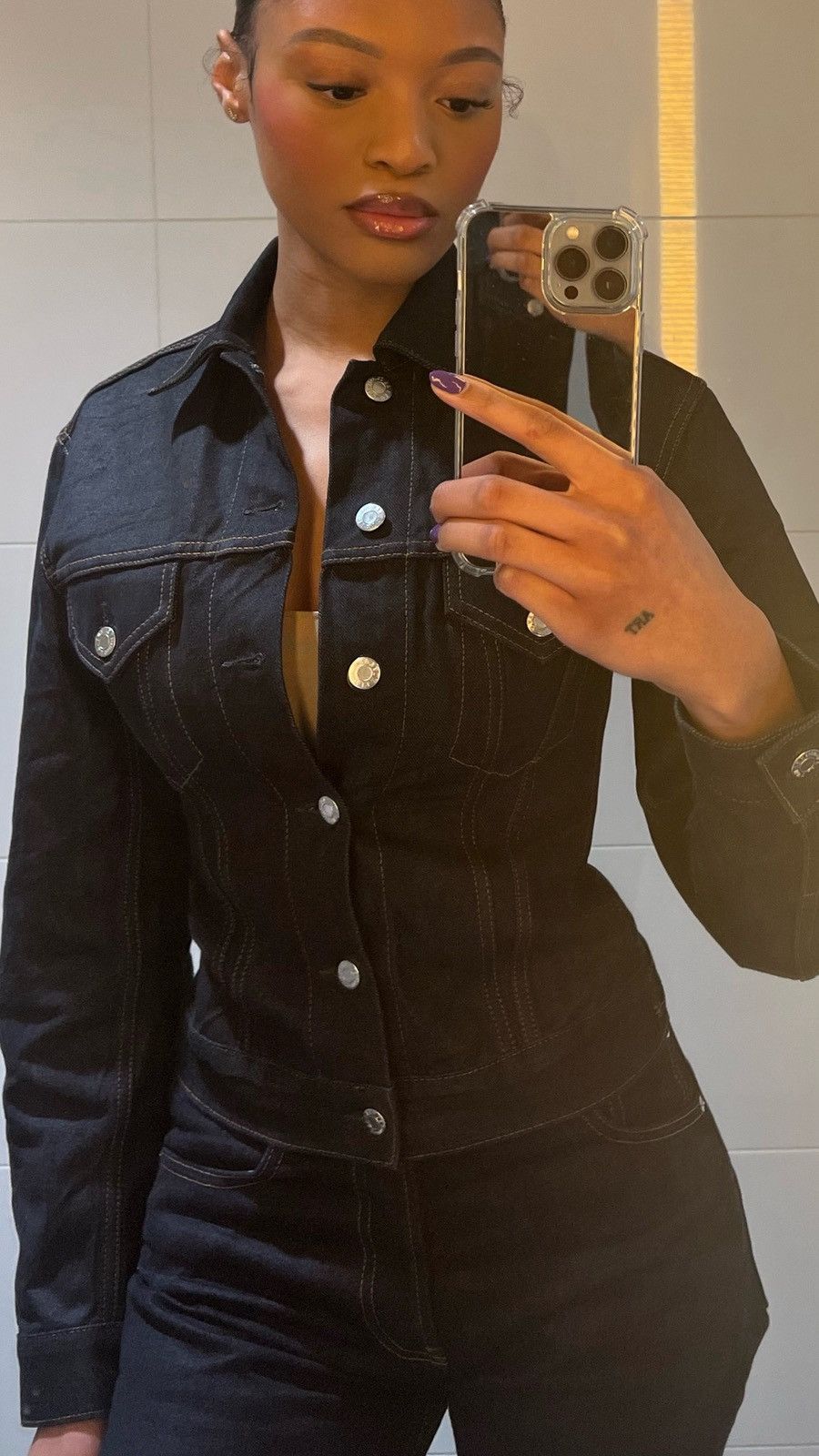 Helmut Lang Helmut Lang Jean Jeacket Size XS / US 0-2 / IT 36-38 - 4 Thumbnail