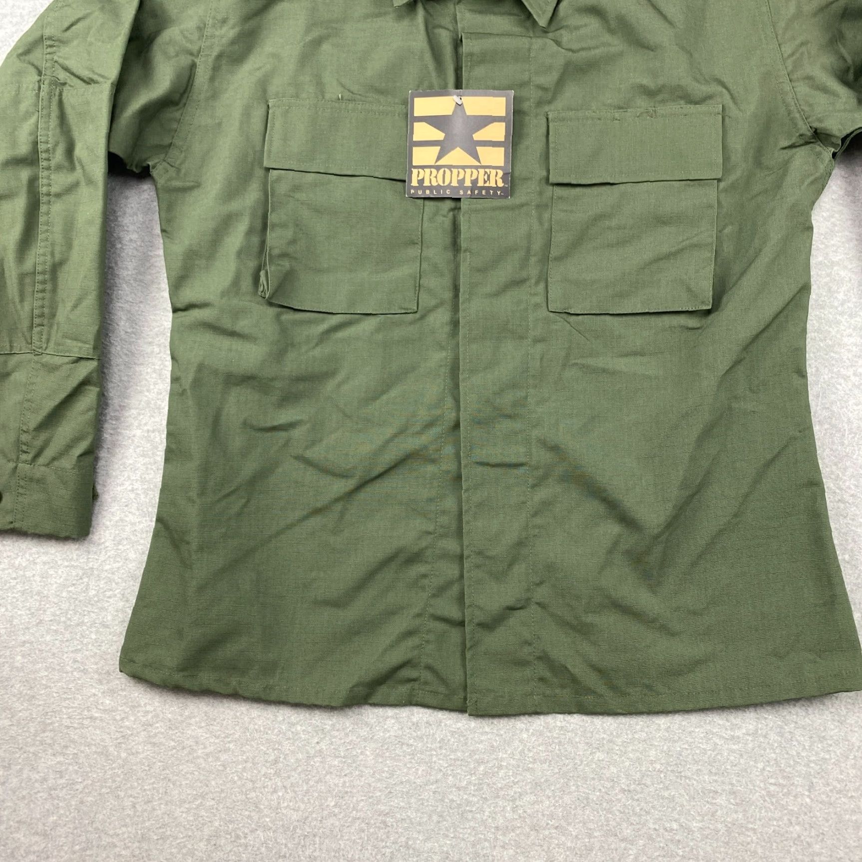 Propper VINTAGE PROPPER Military Jacket Mens M Green Button 2 Pocket NWT Deadstock BDU Canvas Cotton-Blend Shirt? Size US M / EU 48-50 / 2 - 3 Thumbnail
