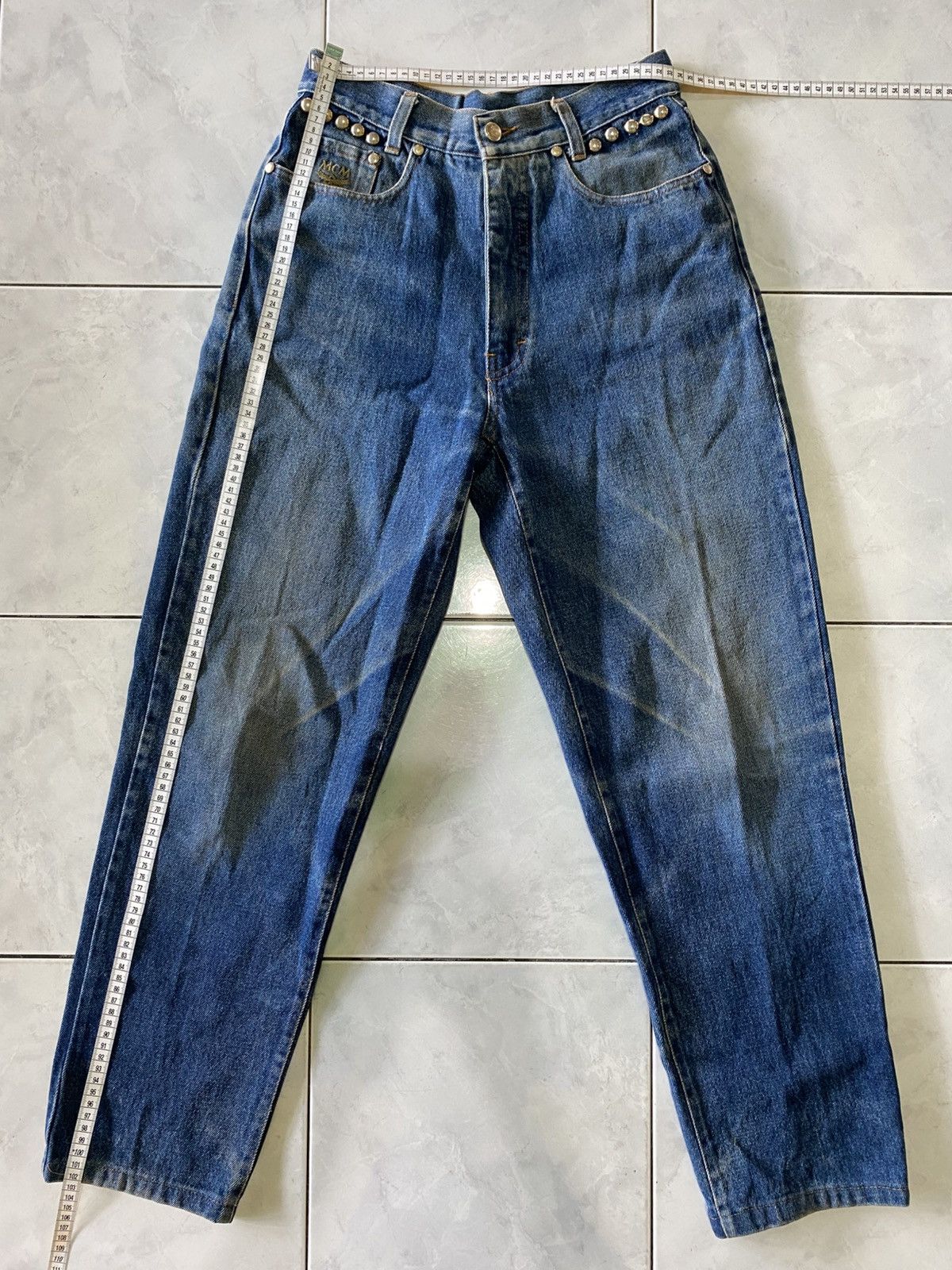 MCM MCM Vintage Jeans Denim Studded Rare Y2K Luxury With Rivet Size US 29 - 18 Thumbnail