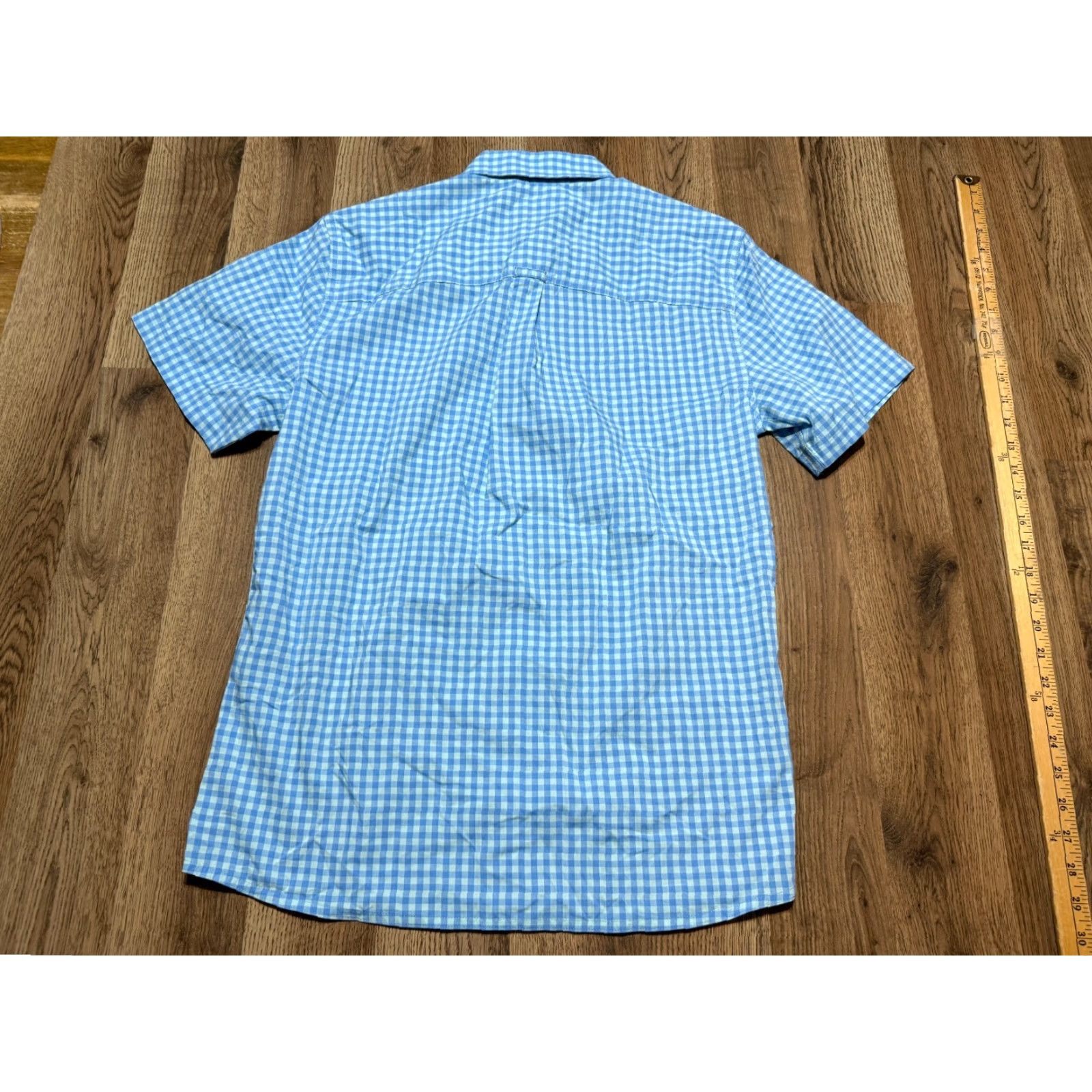 Croft & Barrow Croft & Barrow Shirt Mens Small Blue Green Check Button Up Slim Fit Size US S / EU 44-46 / 1 - 2 Thumbnail