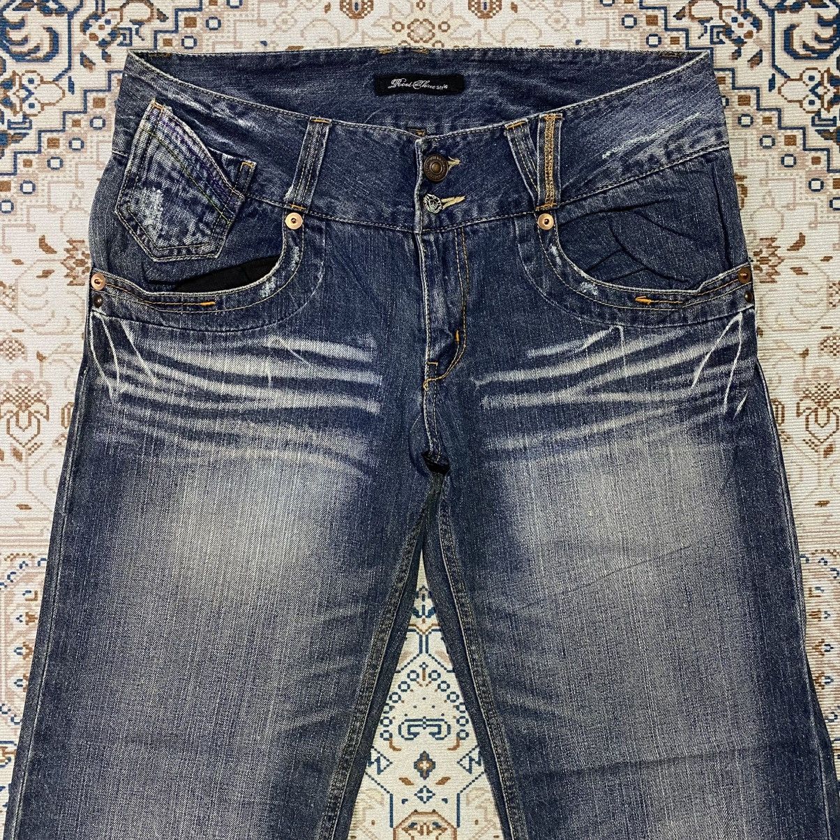 If Six Was Nine × Japanese Brand × Le Grande Bleu (L.G.B.) 2000s Y2K Root Three Beautiful Fade Distressed Jeans Size US 30 / EU 46 - 3 Thumbnail
