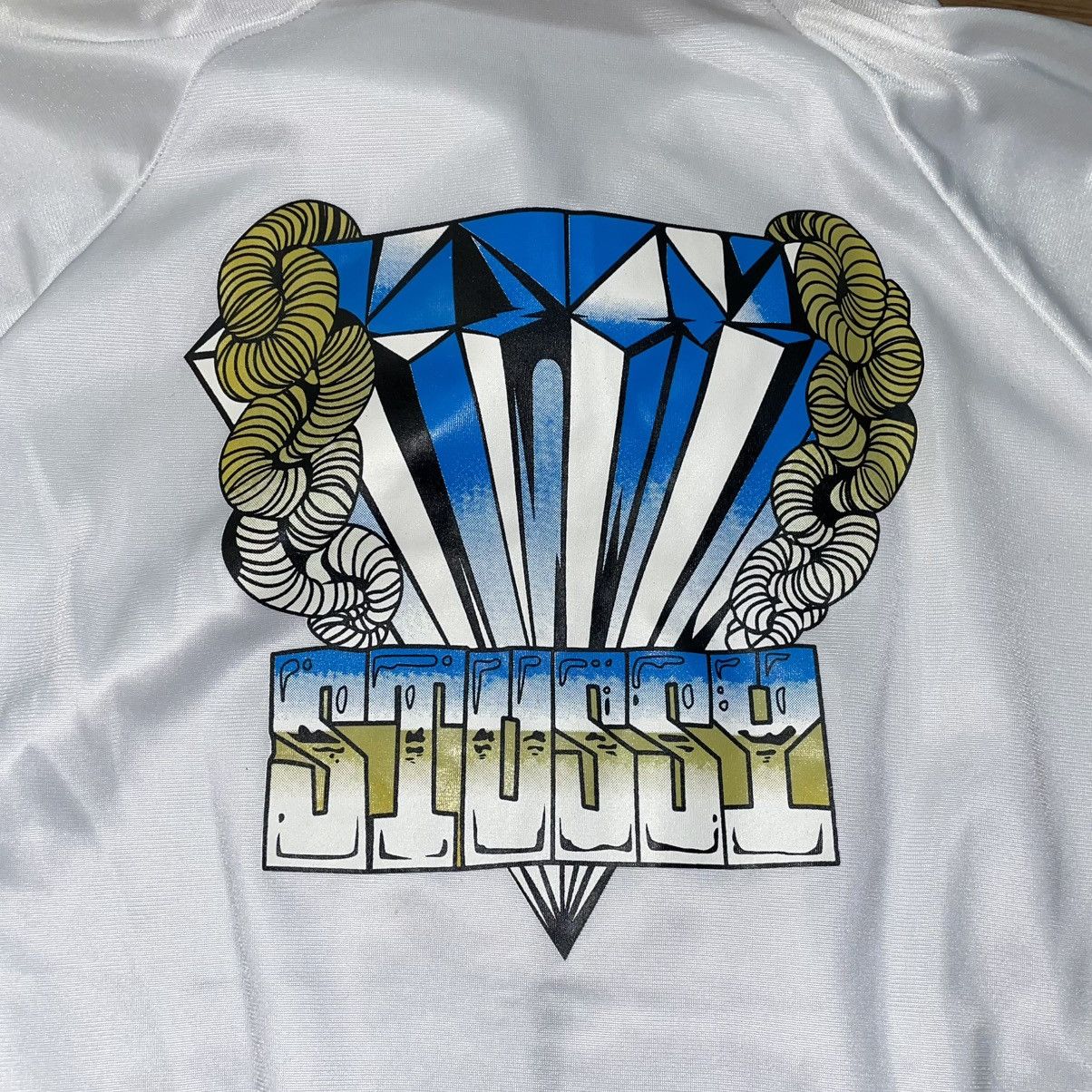 Stussy × Vintage Stussy 2000s Diamond Track Jacket Size US M / EU 48-50 / 2 - 2 Thumbnail