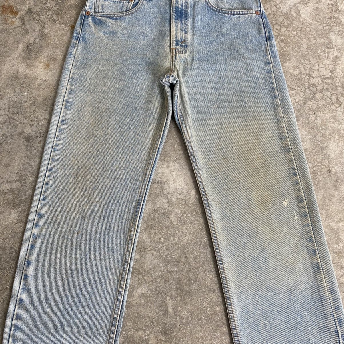 Levi's VTG 1996 Levis 505 Straight Leg Dirt Washed Blue Jeans Size US 31 - 6 Thumbnail