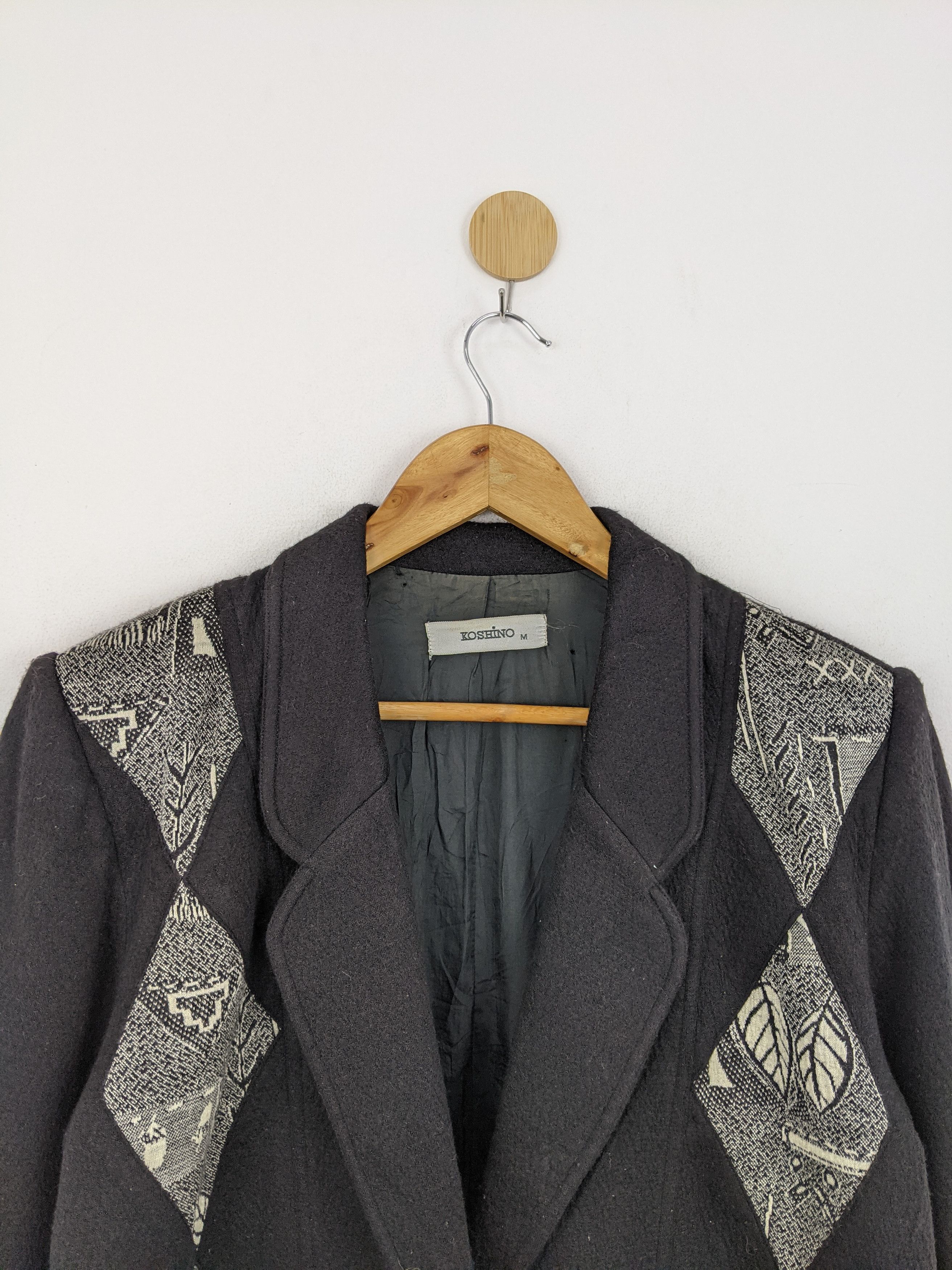 Japanese Brand Vintage Koshino Native Design Blazer Jacket MJ0141 Size US M / EU 48-50 / 2 - 3 Thumbnail